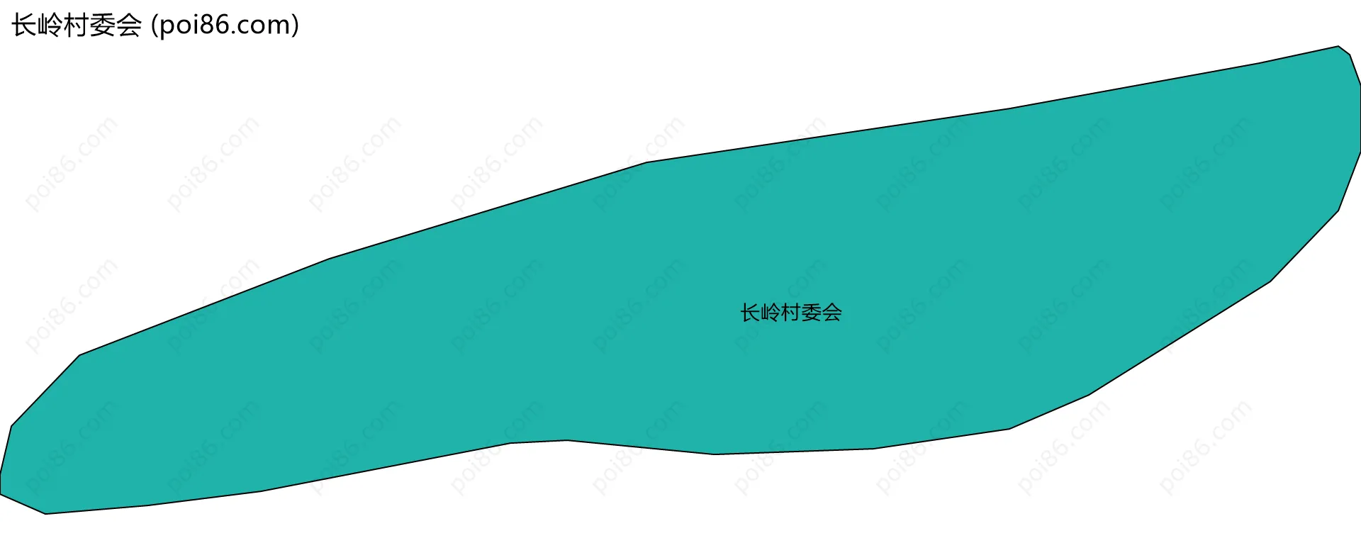 长岭村委会边界地图