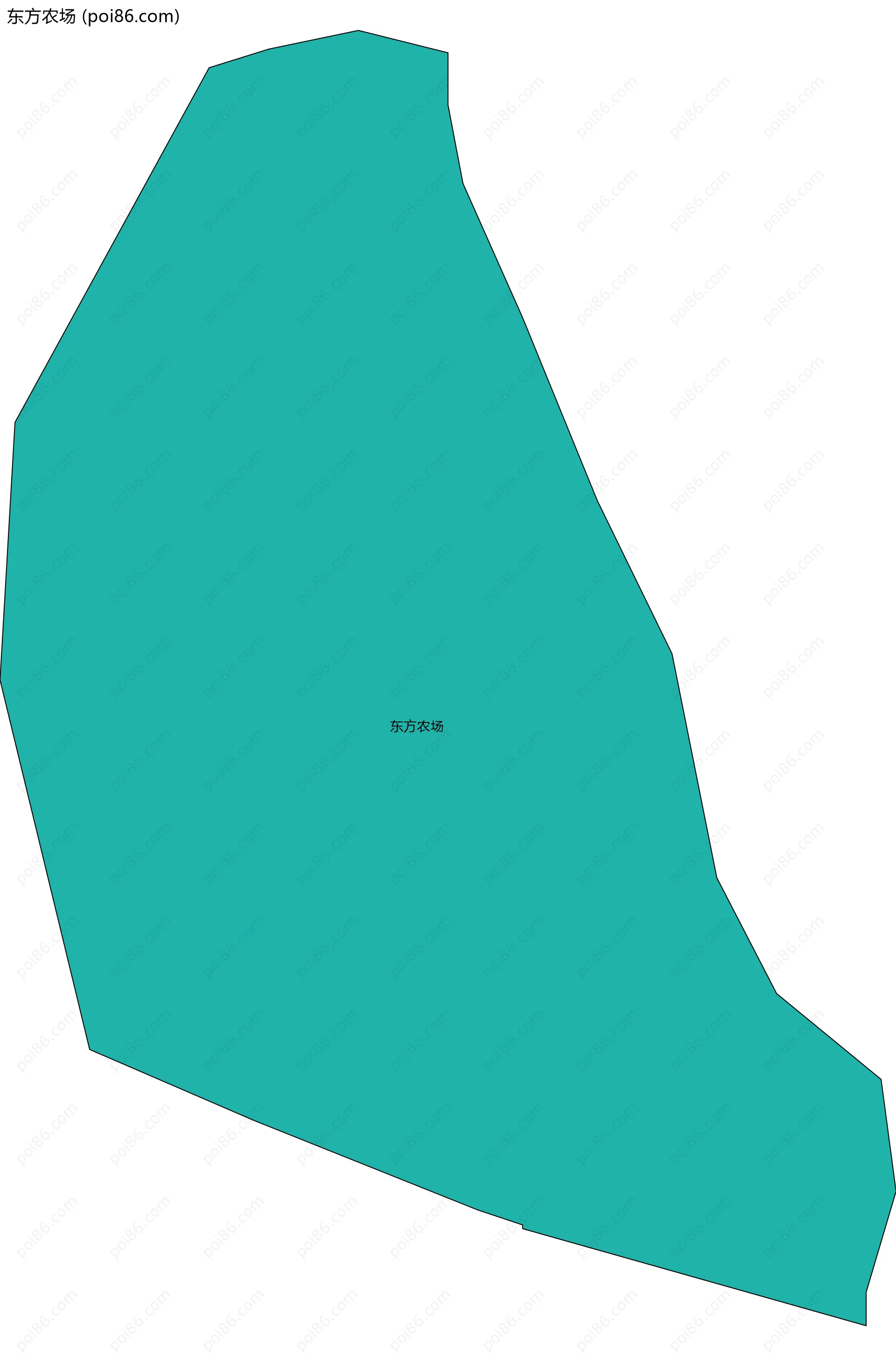 东方农场边界地图