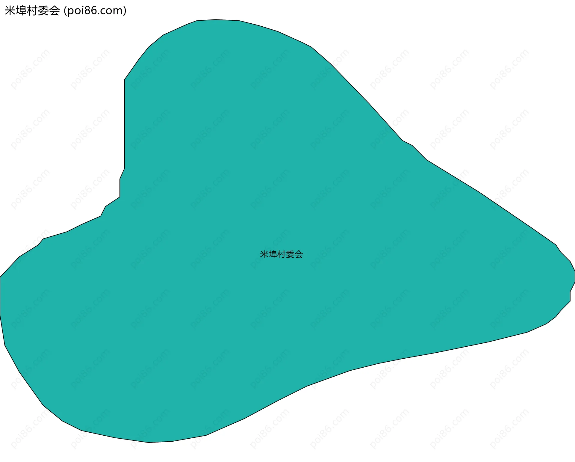 米埠村委会边界地图