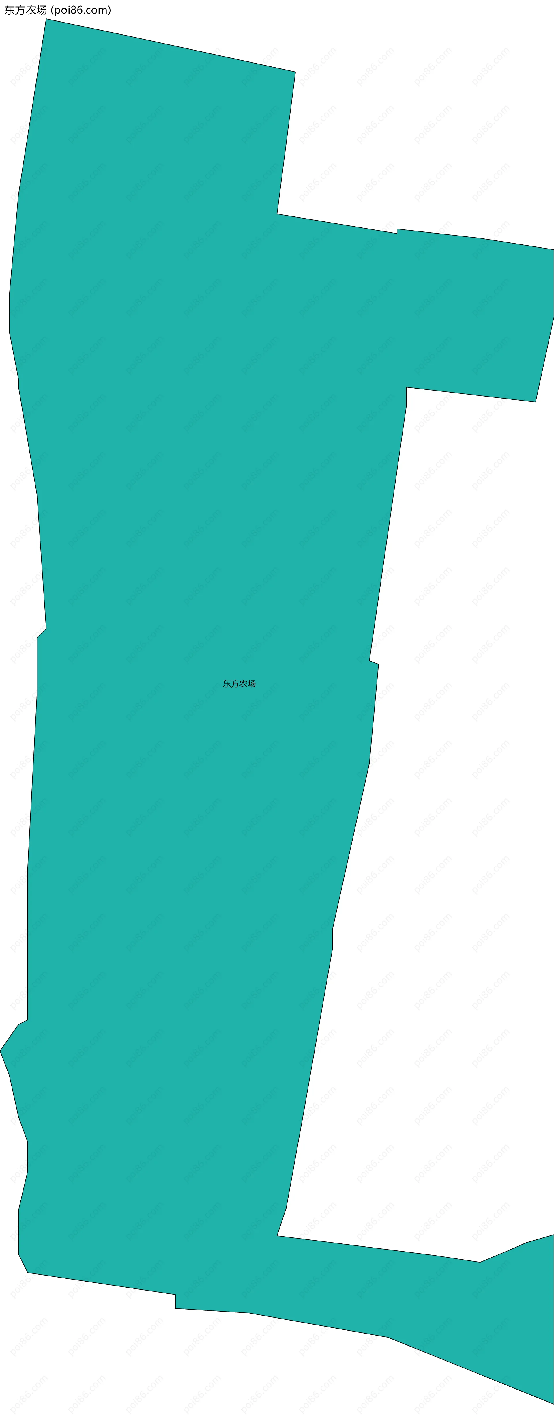 东方农场边界地图