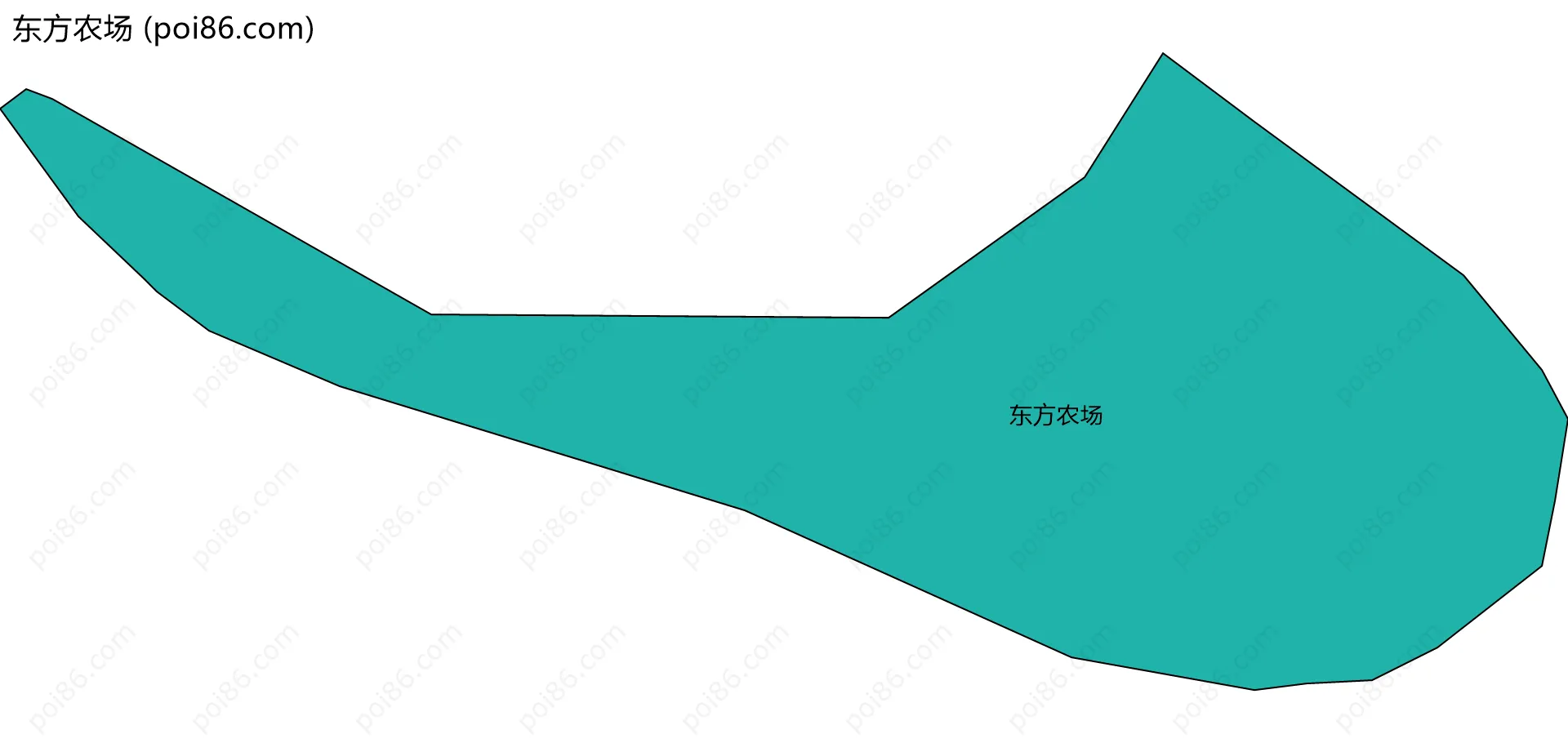 东方农场边界地图