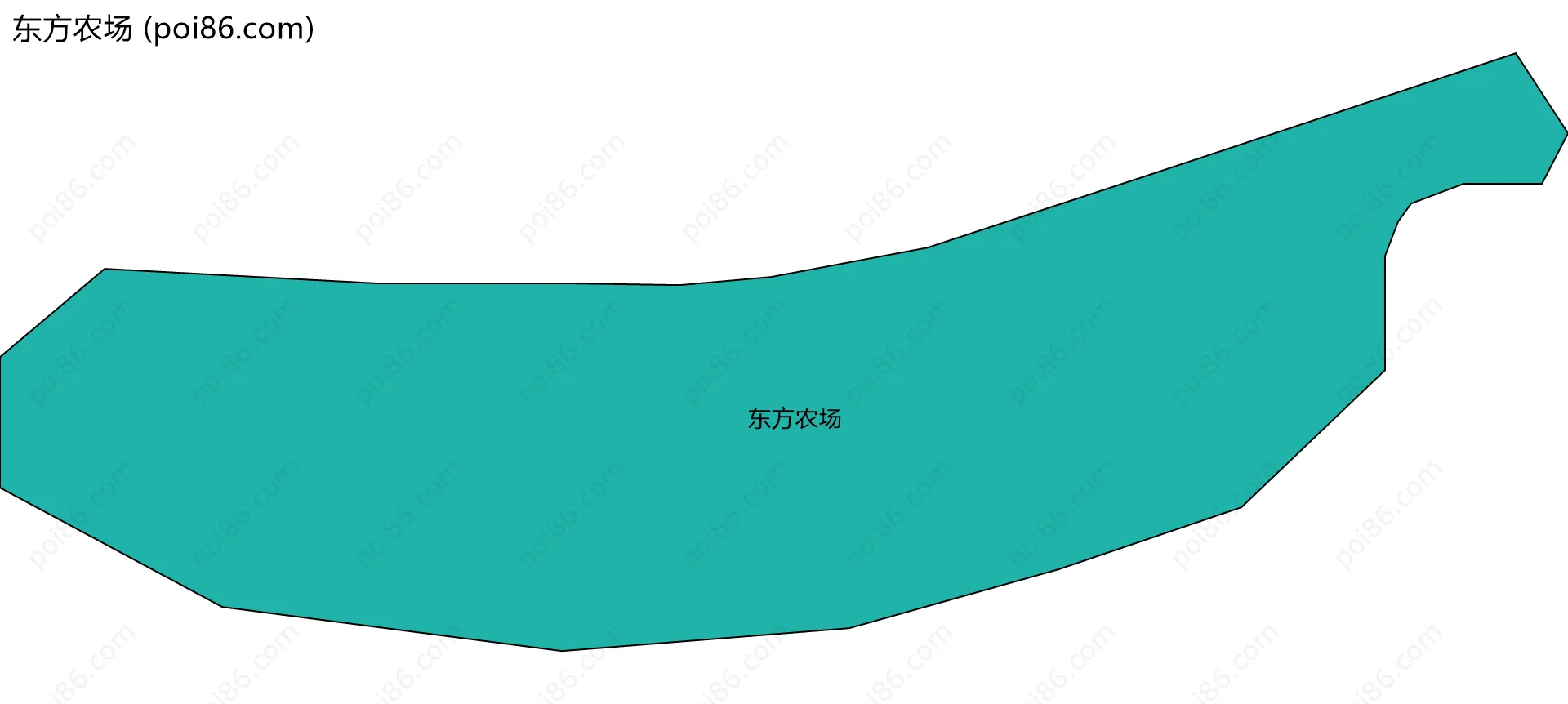 东方农场边界地图
