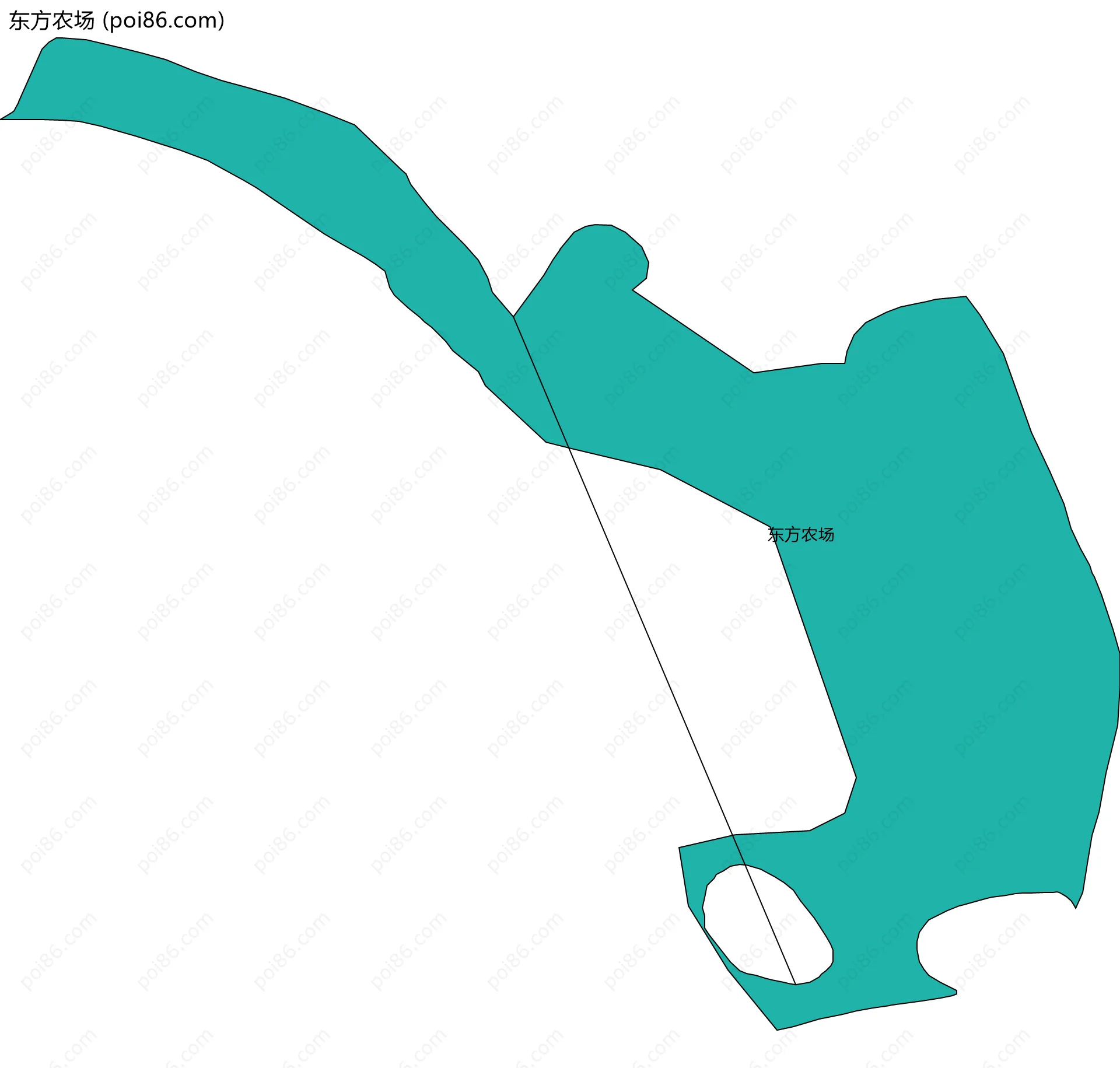 东方农场边界地图