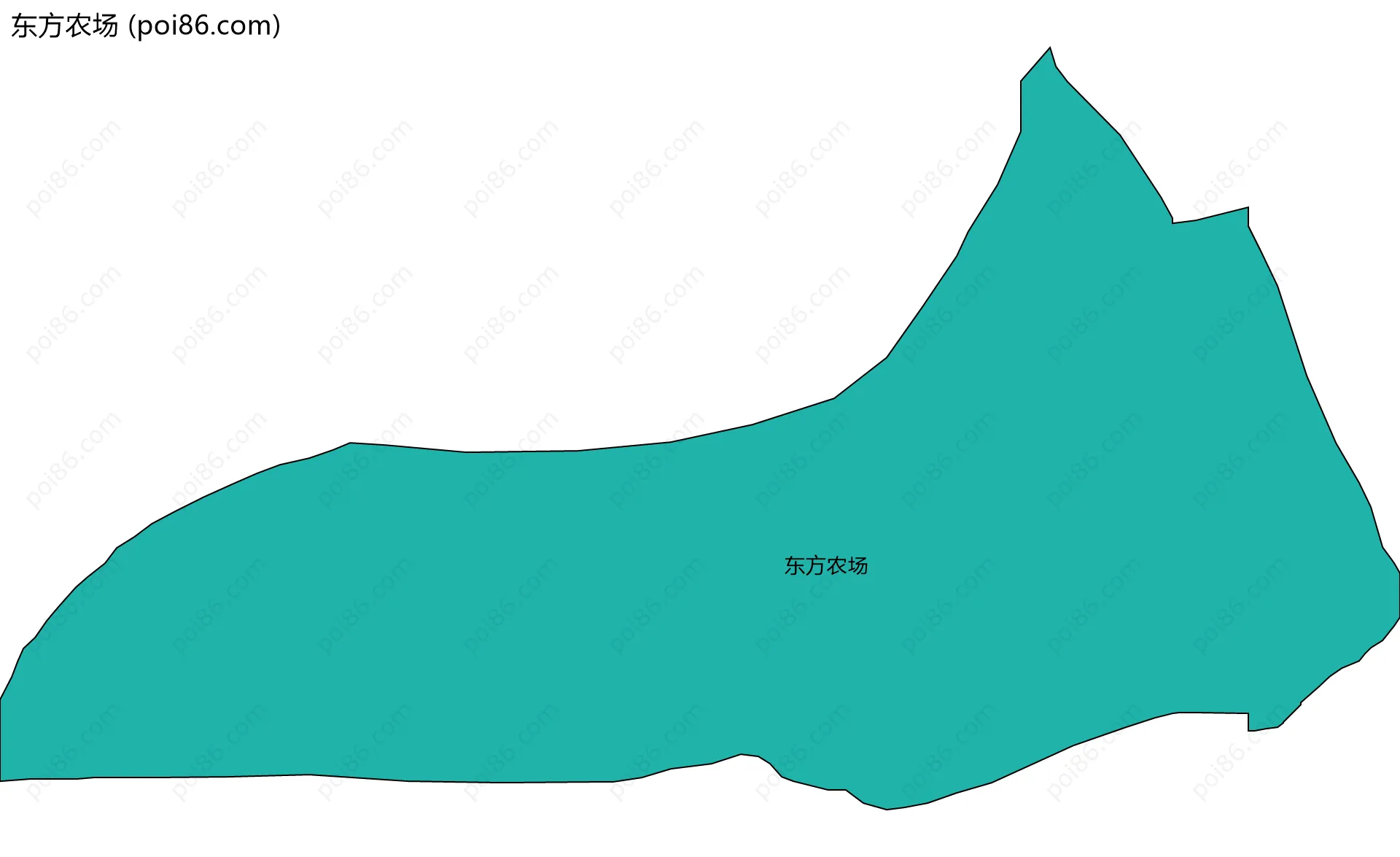 东方农场边界地图