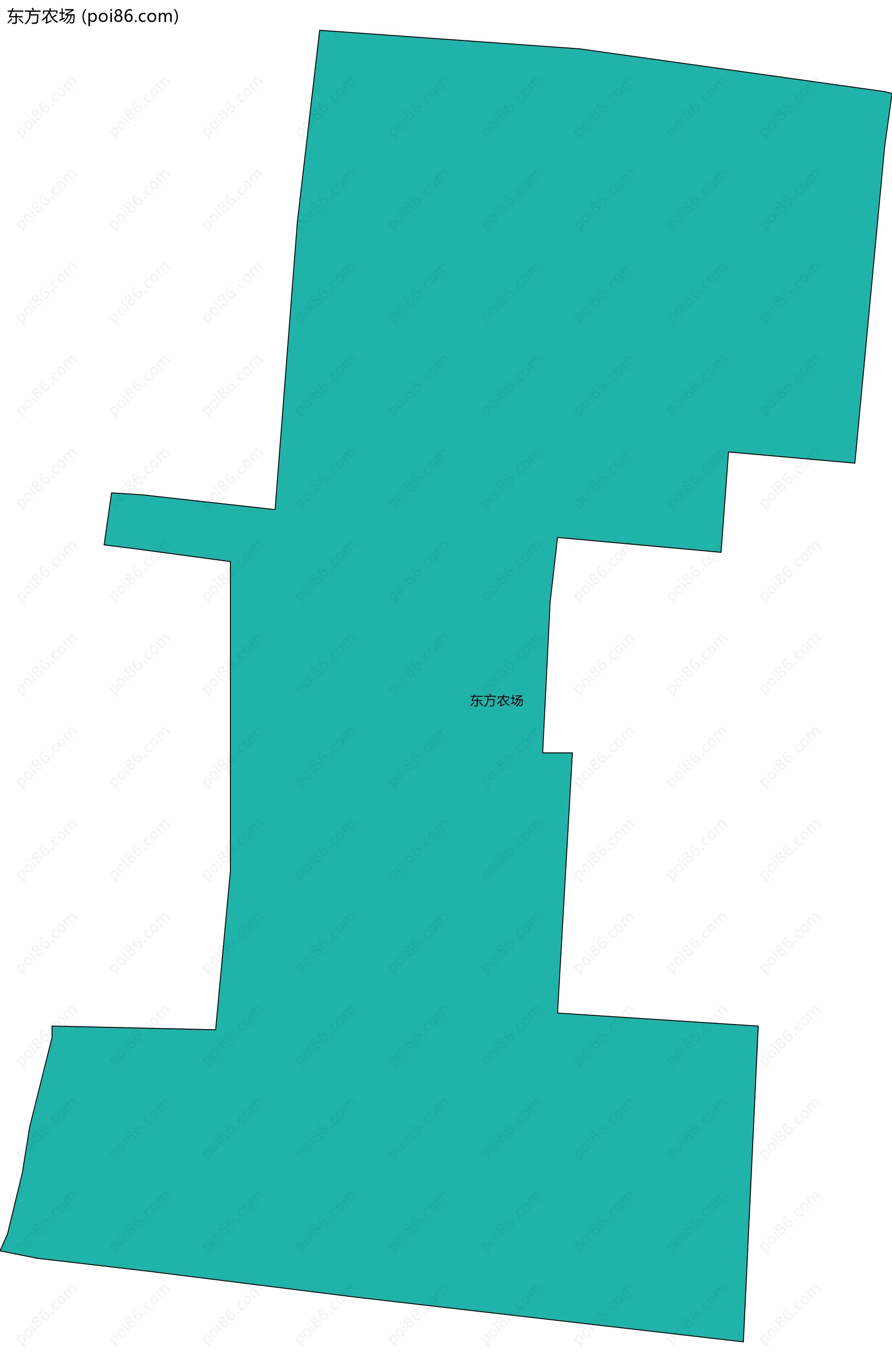 东方农场边界地图