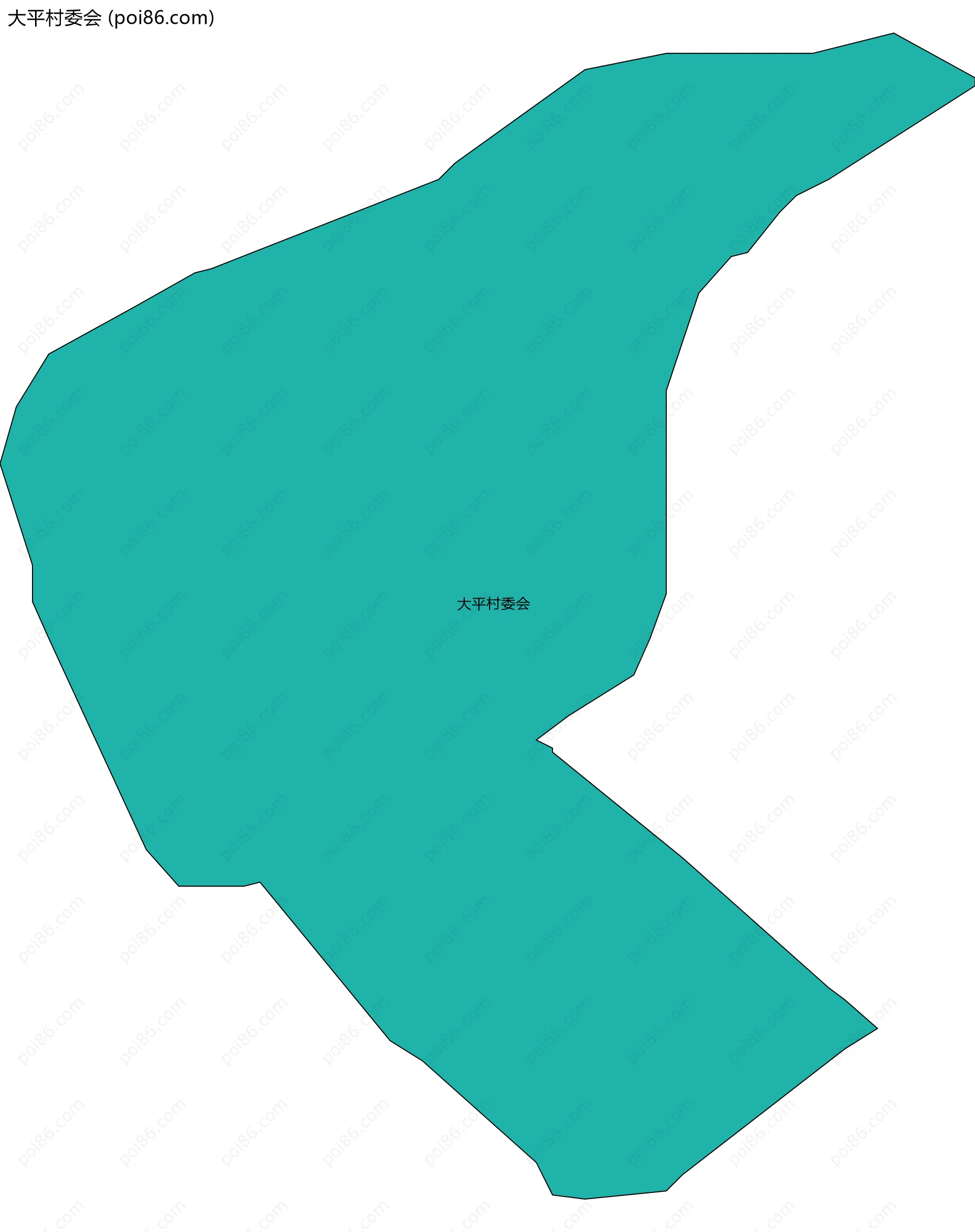 大平村委会边界地图