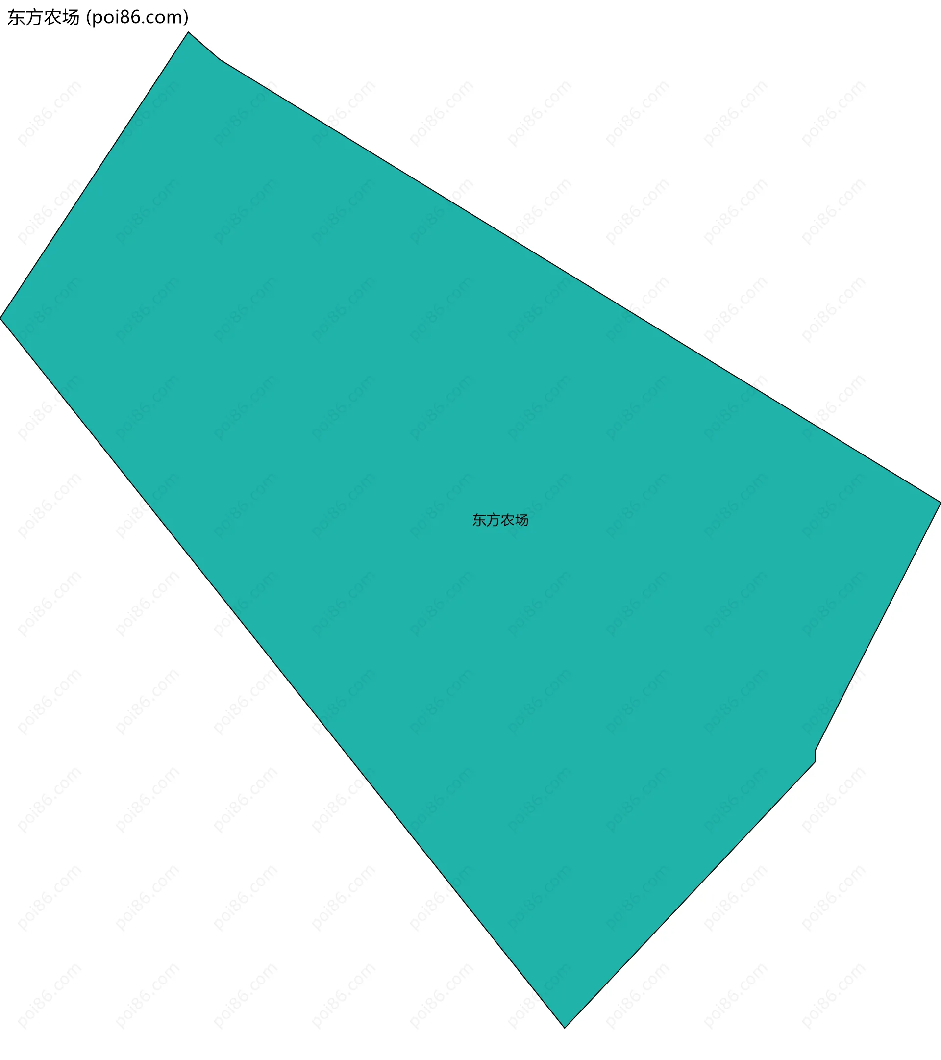 东方农场边界地图