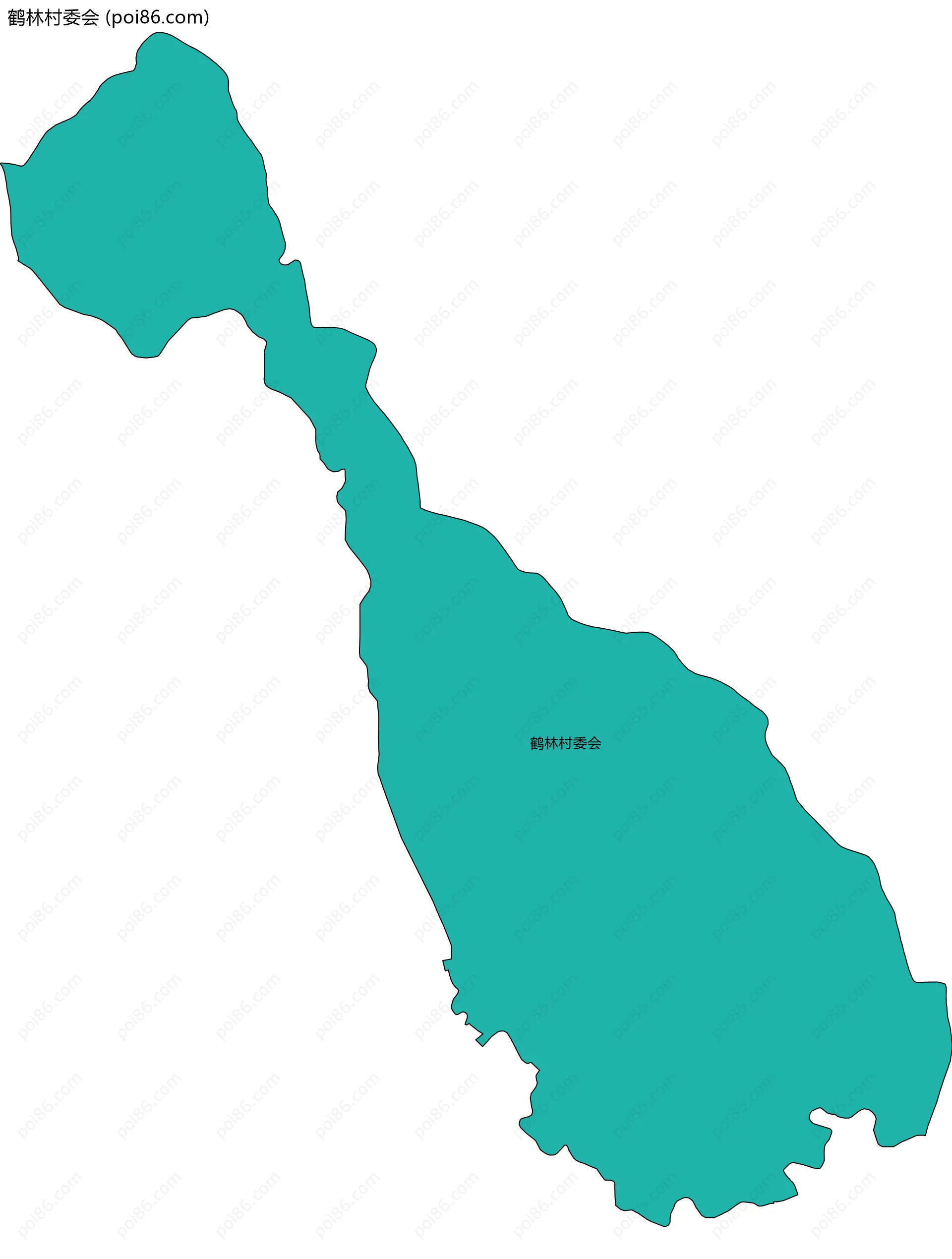 鹤林村委会边界地图