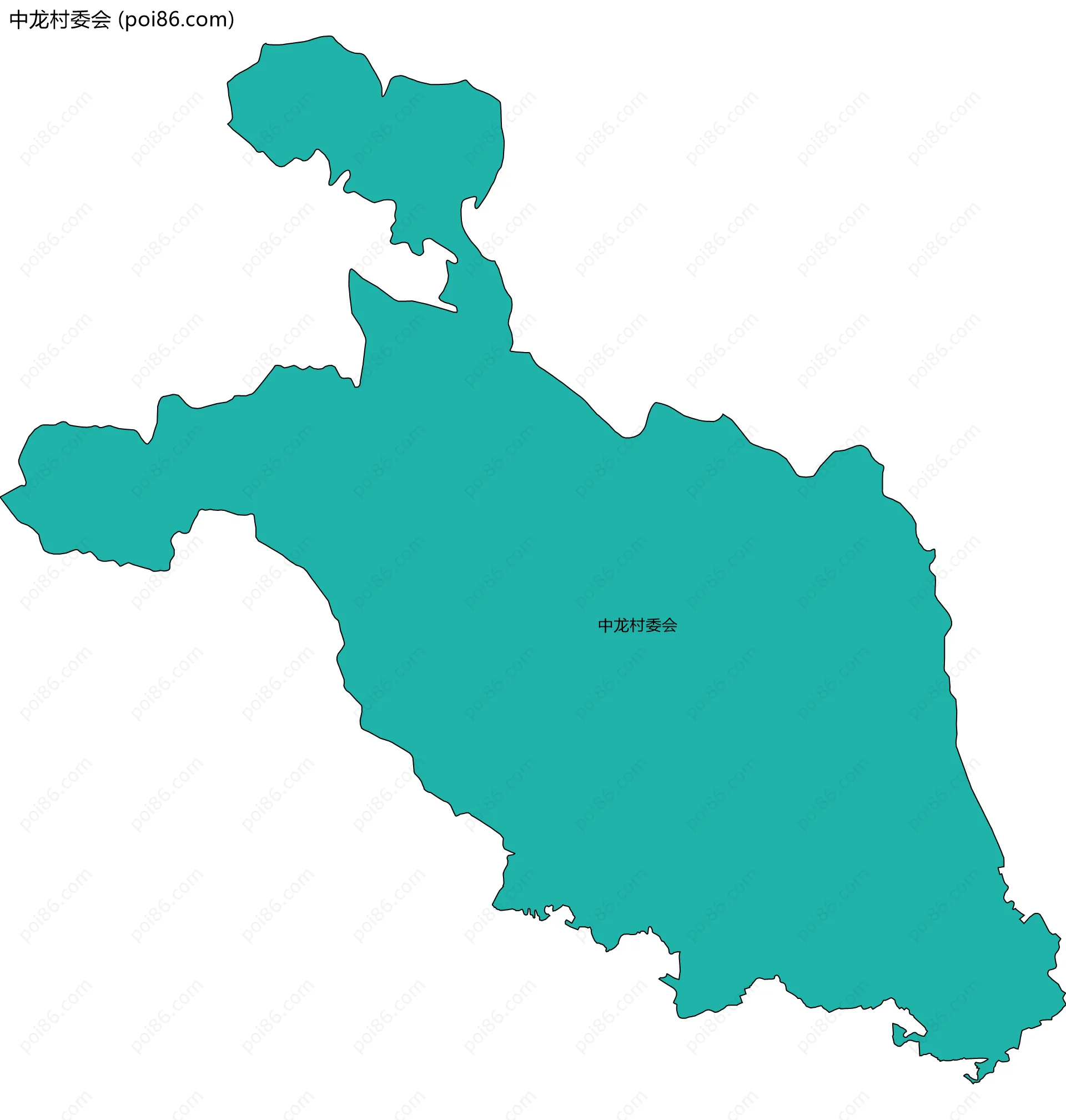 中龙村委会边界地图