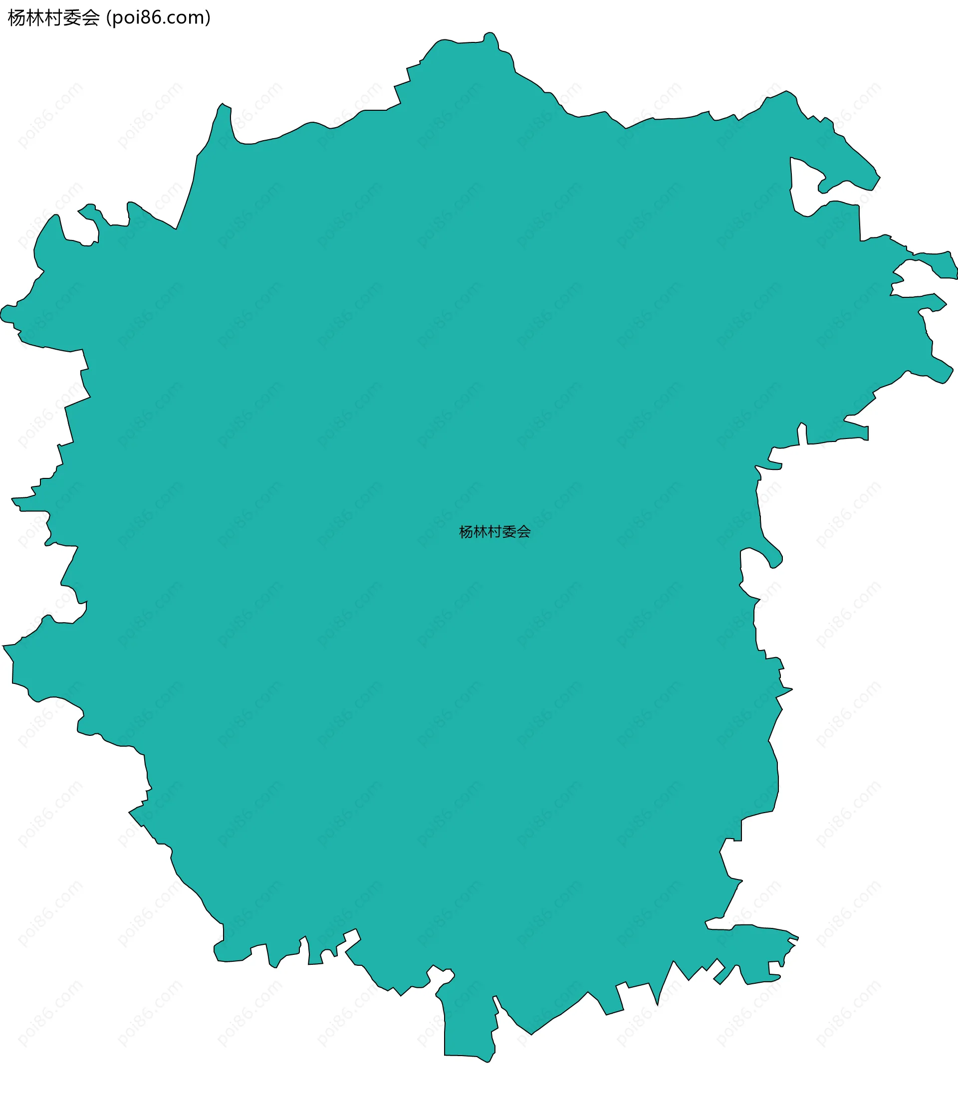 杨林村委会边界地图