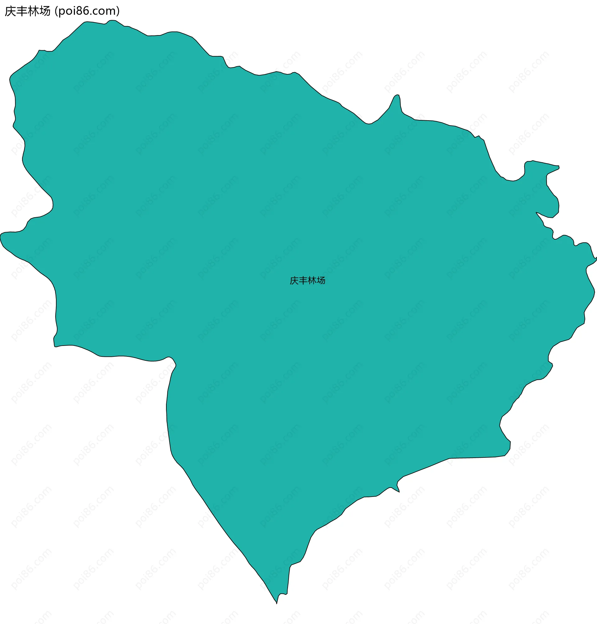 庆丰林场边界地图