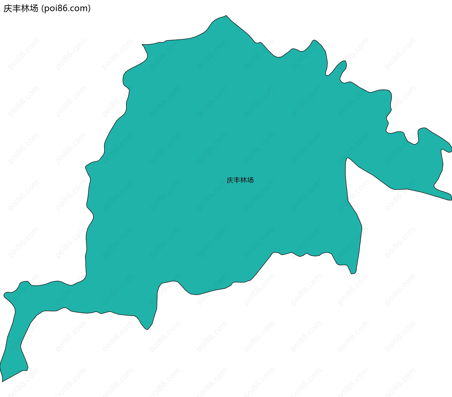 庆丰林场边界地图