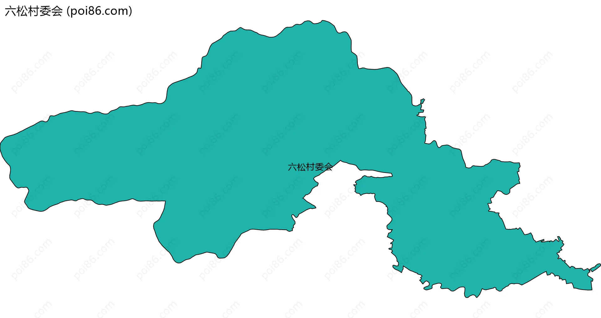 六松村委会边界地图
