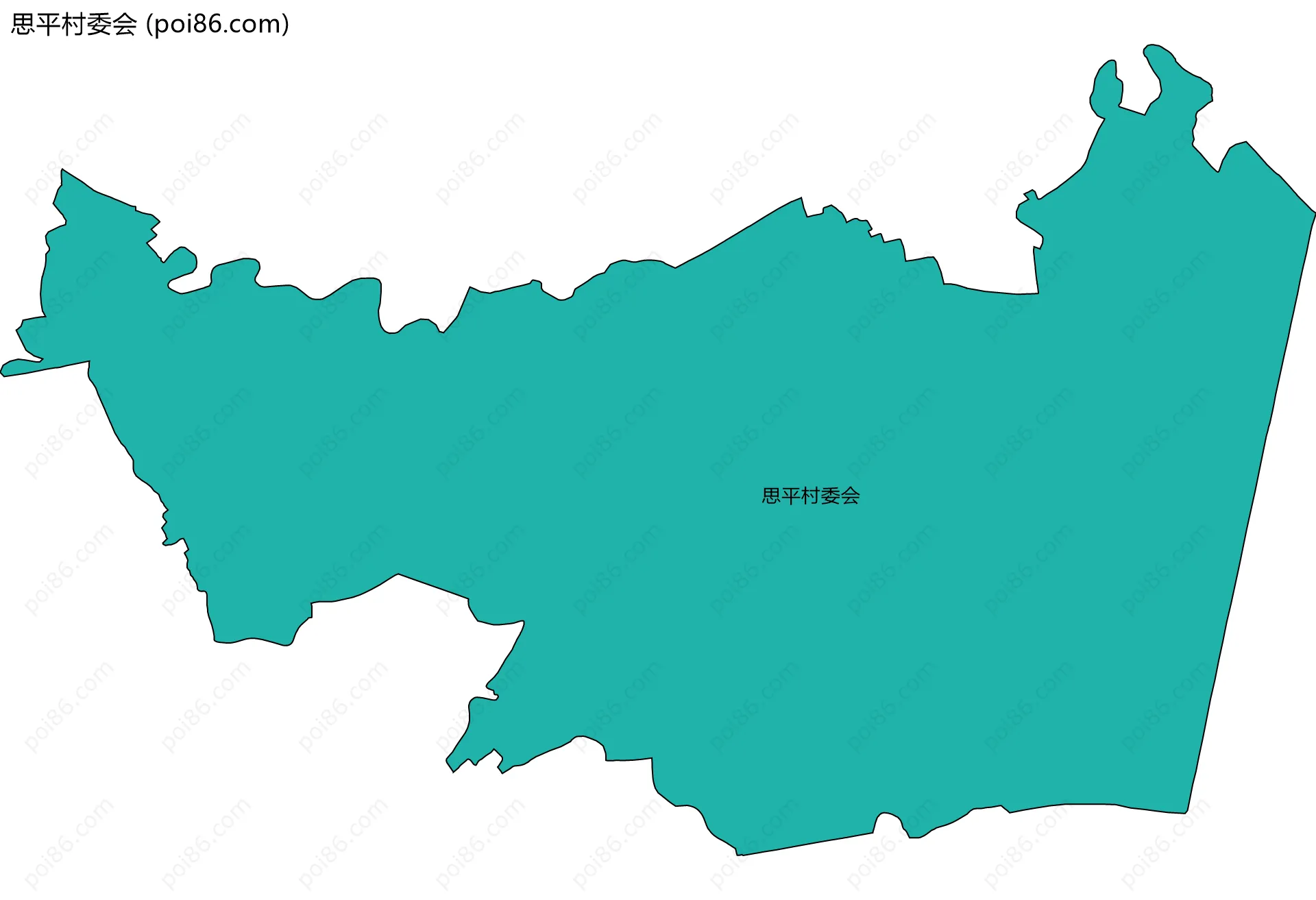 思平村委会边界地图