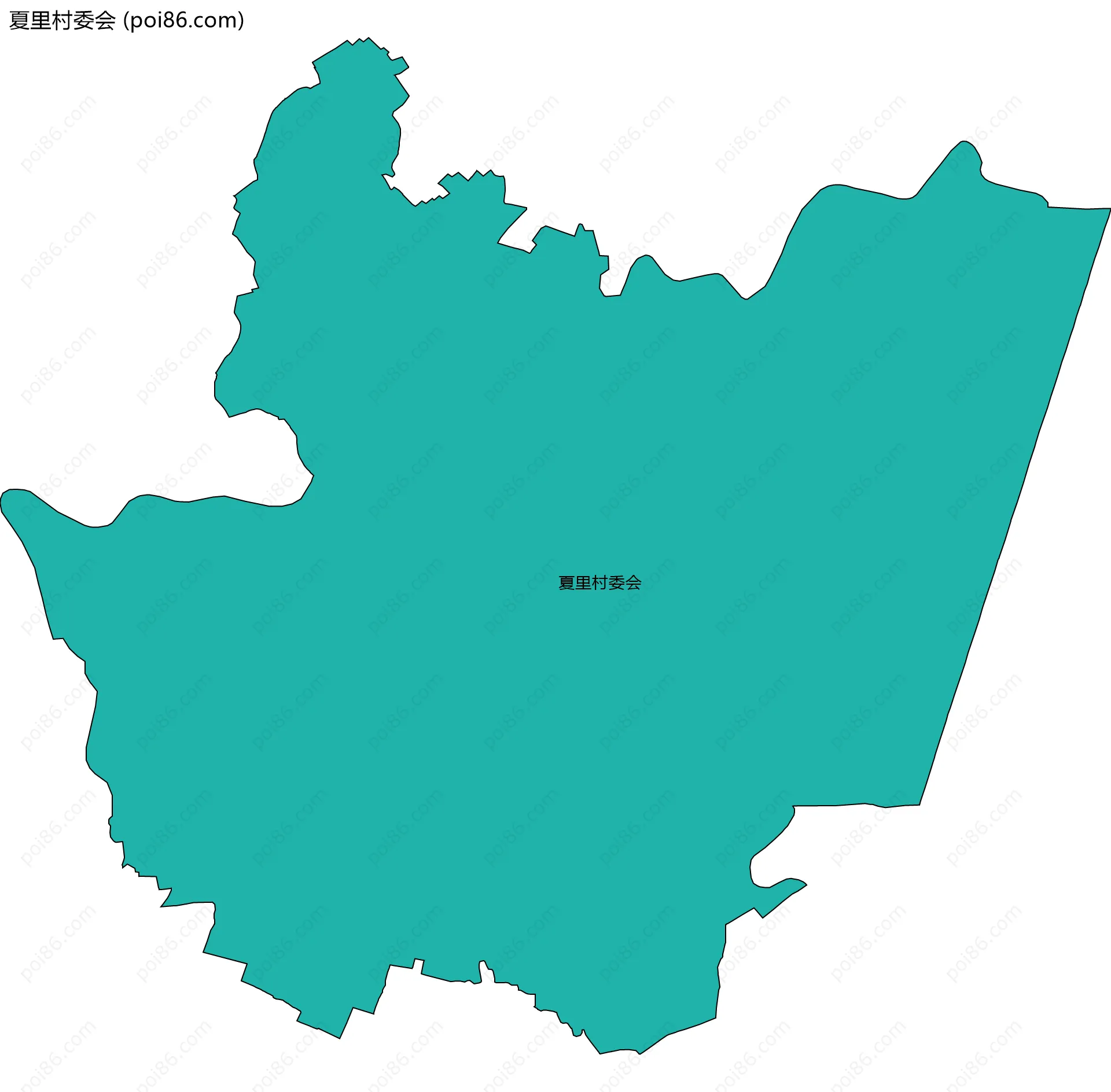 夏里村委会边界地图