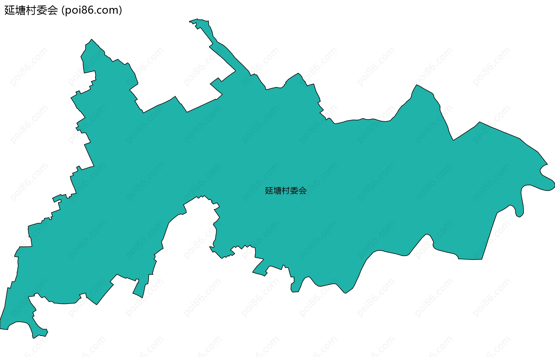 延塘村委会边界地图