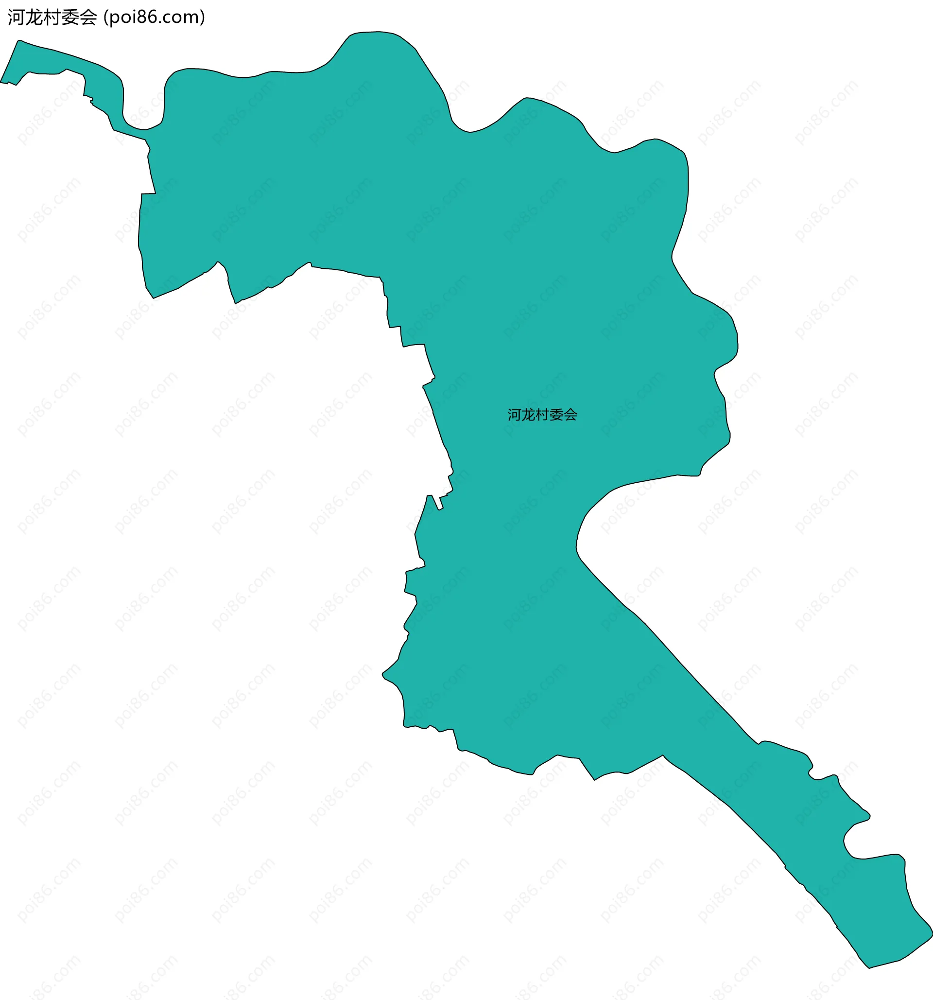 河龙村委会边界地图