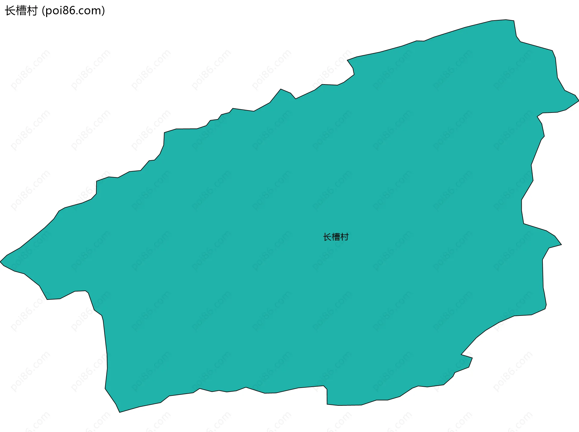 长槽村边界地图