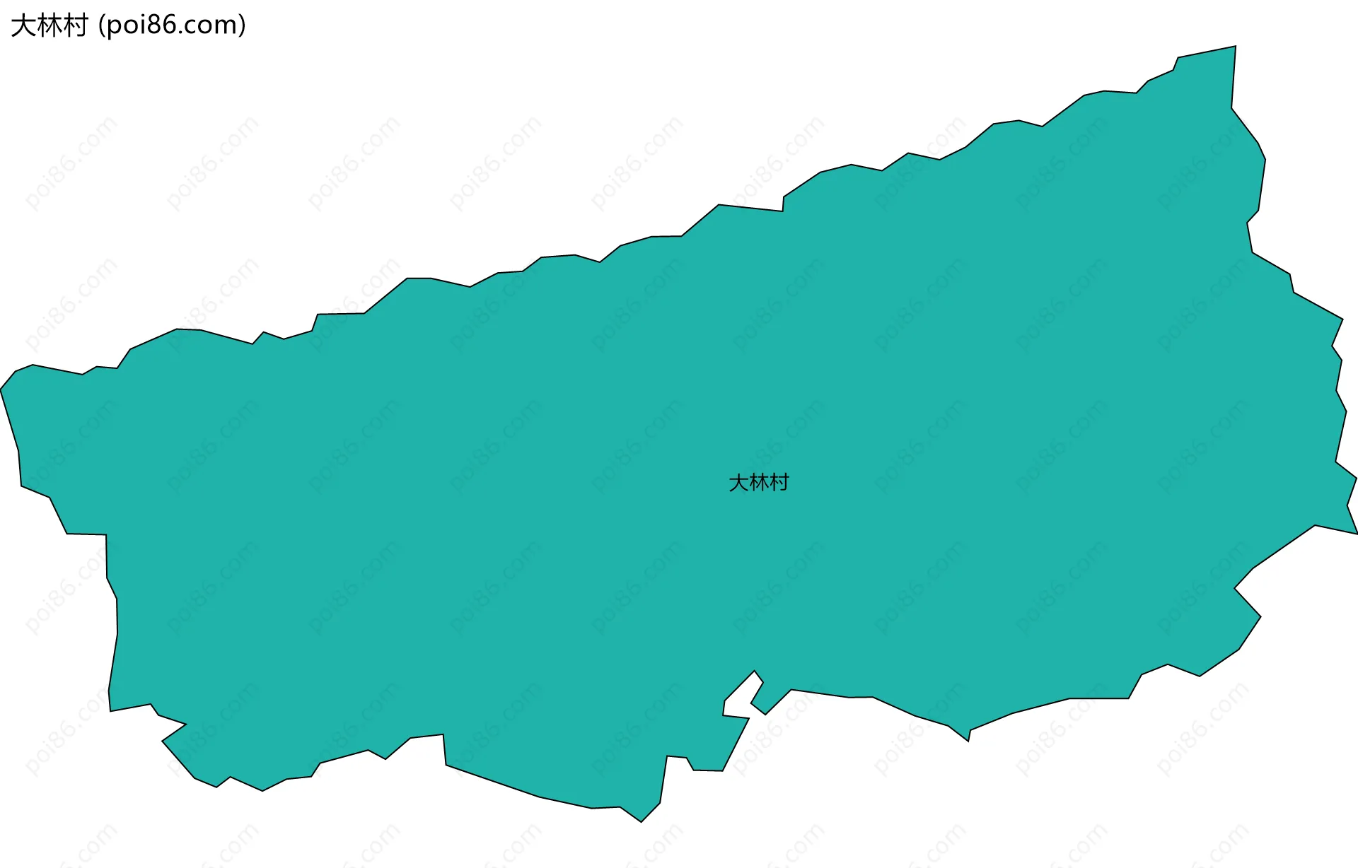 大林村边界地图