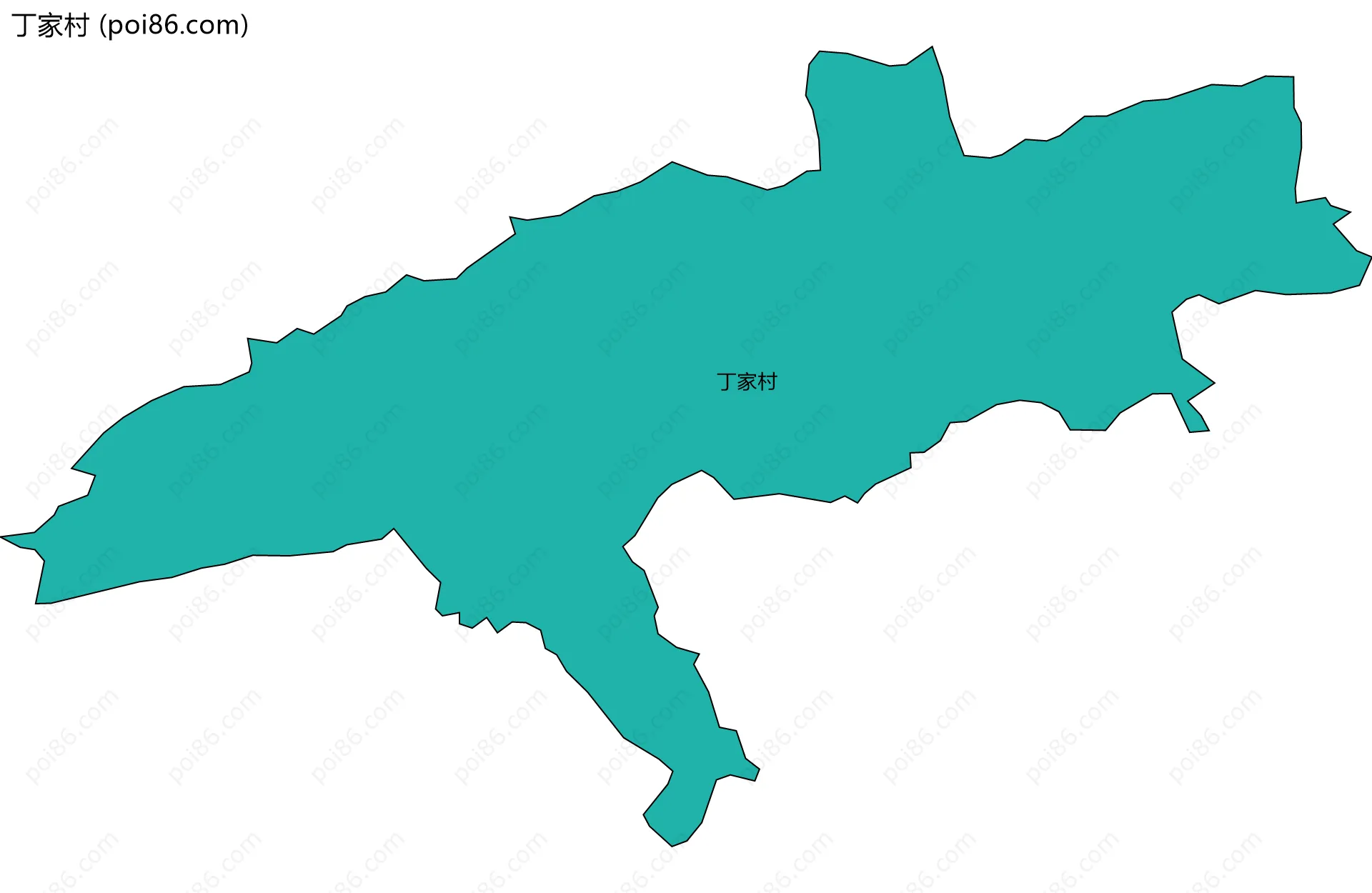 丁家村边界地图