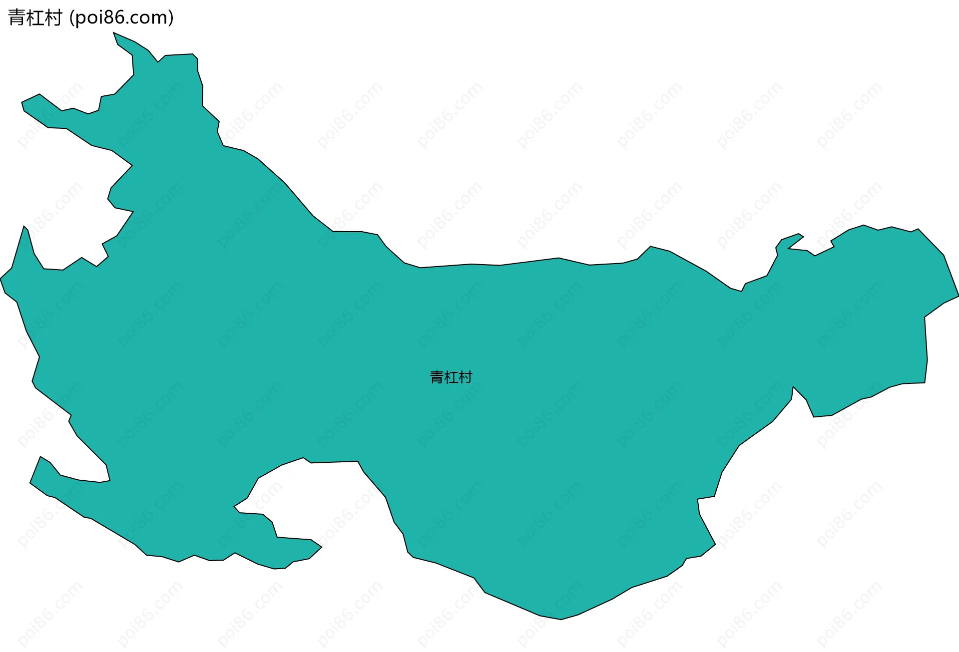 青杠村边界地图