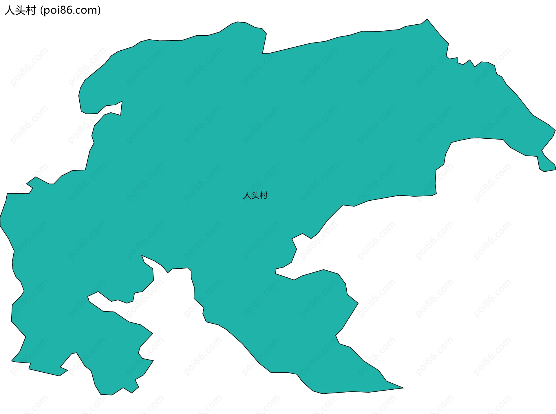 人头村边界地图