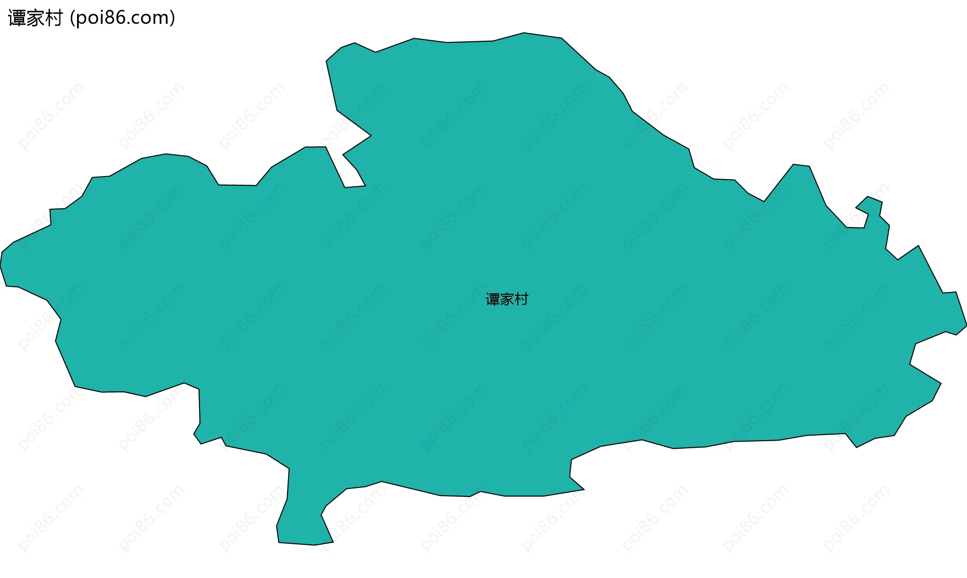 谭家村边界地图