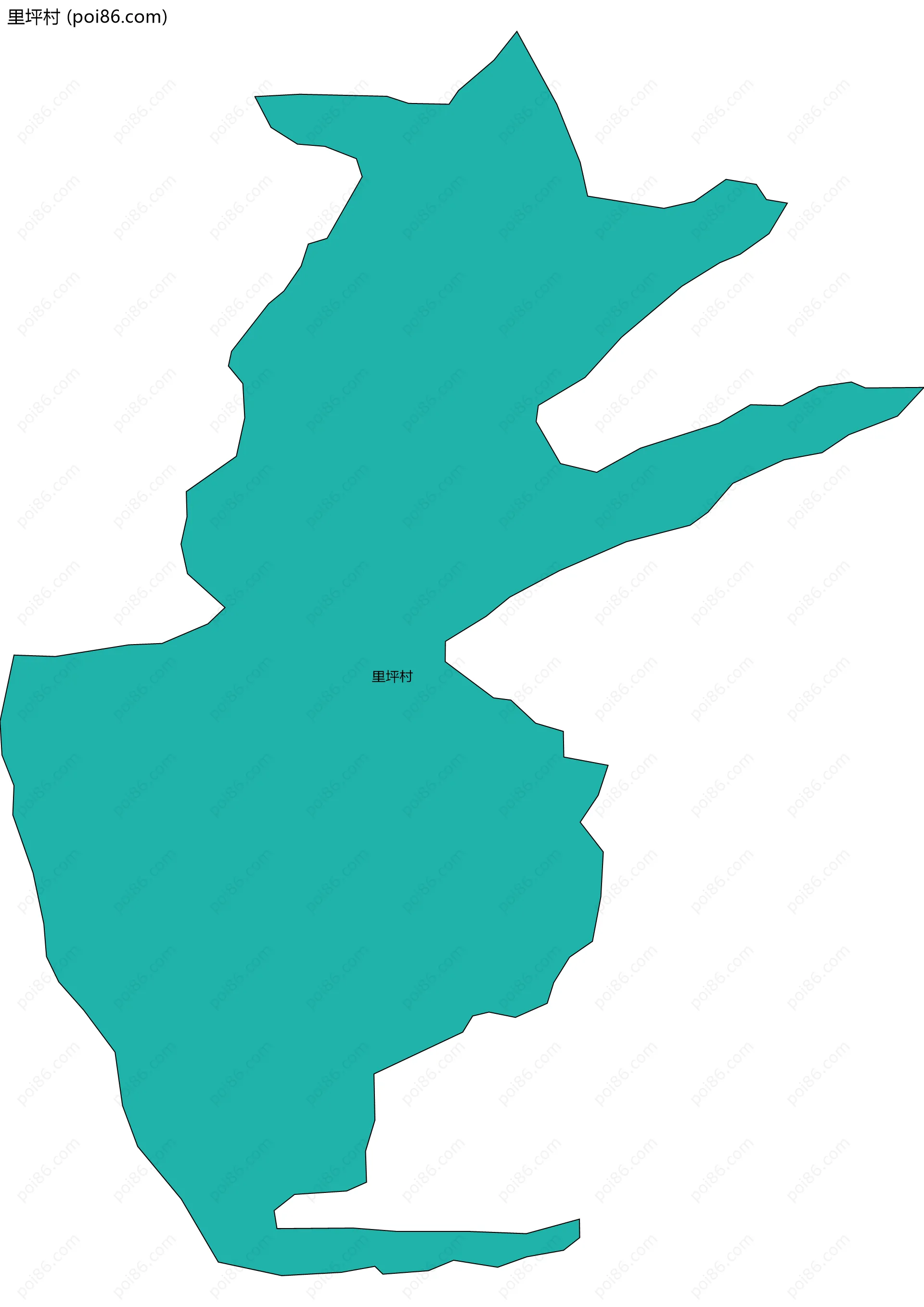 里坪村边界地图