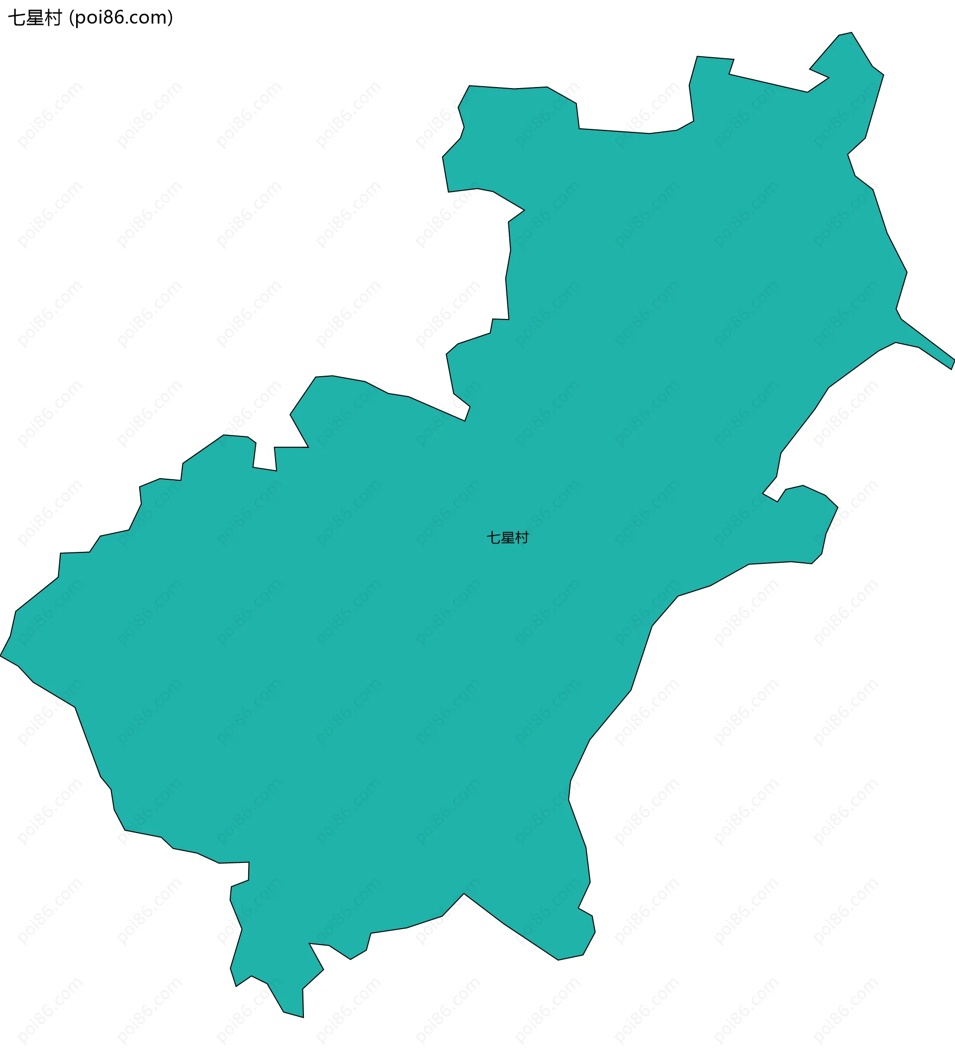 七星村边界地图