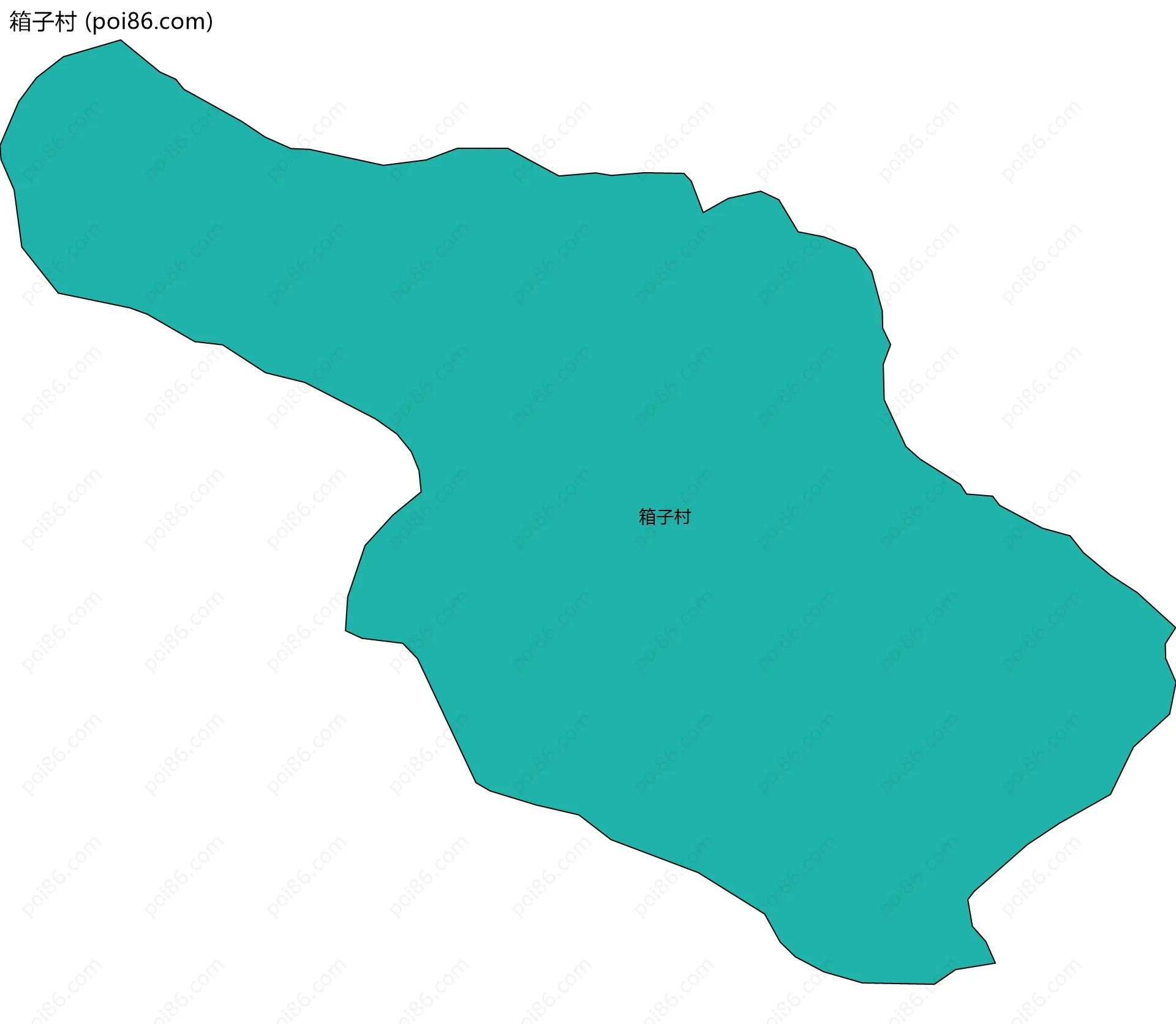 箱子村边界地图