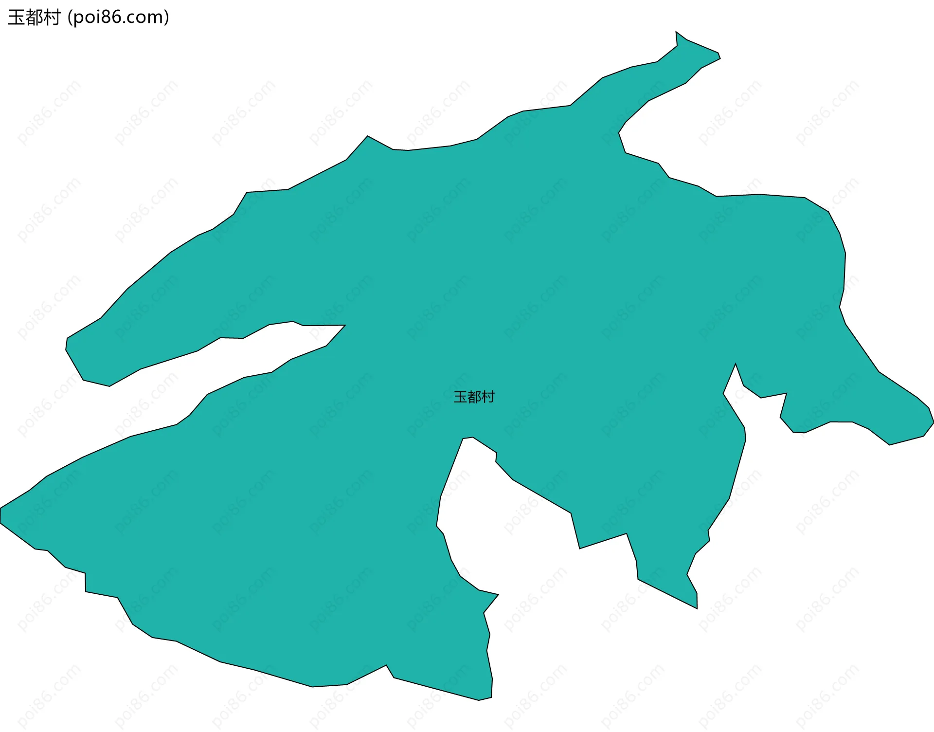 玉都村边界地图