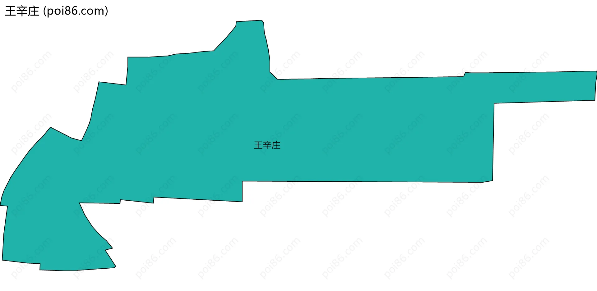 王辛庄边界地图