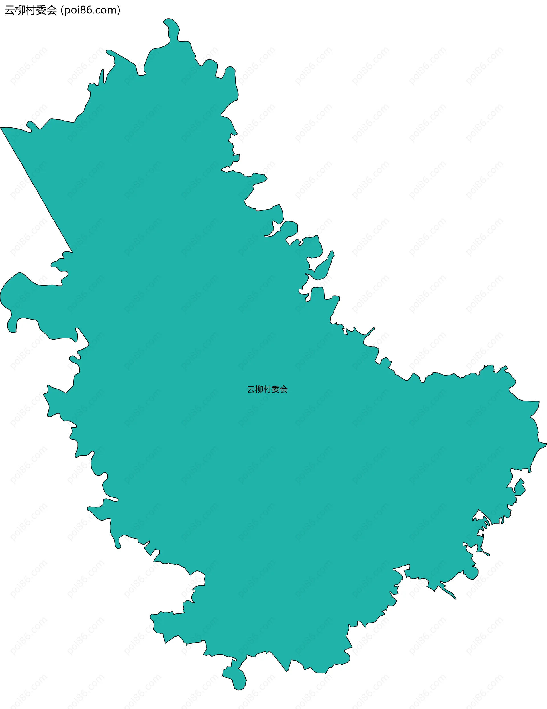 云柳村委会边界地图