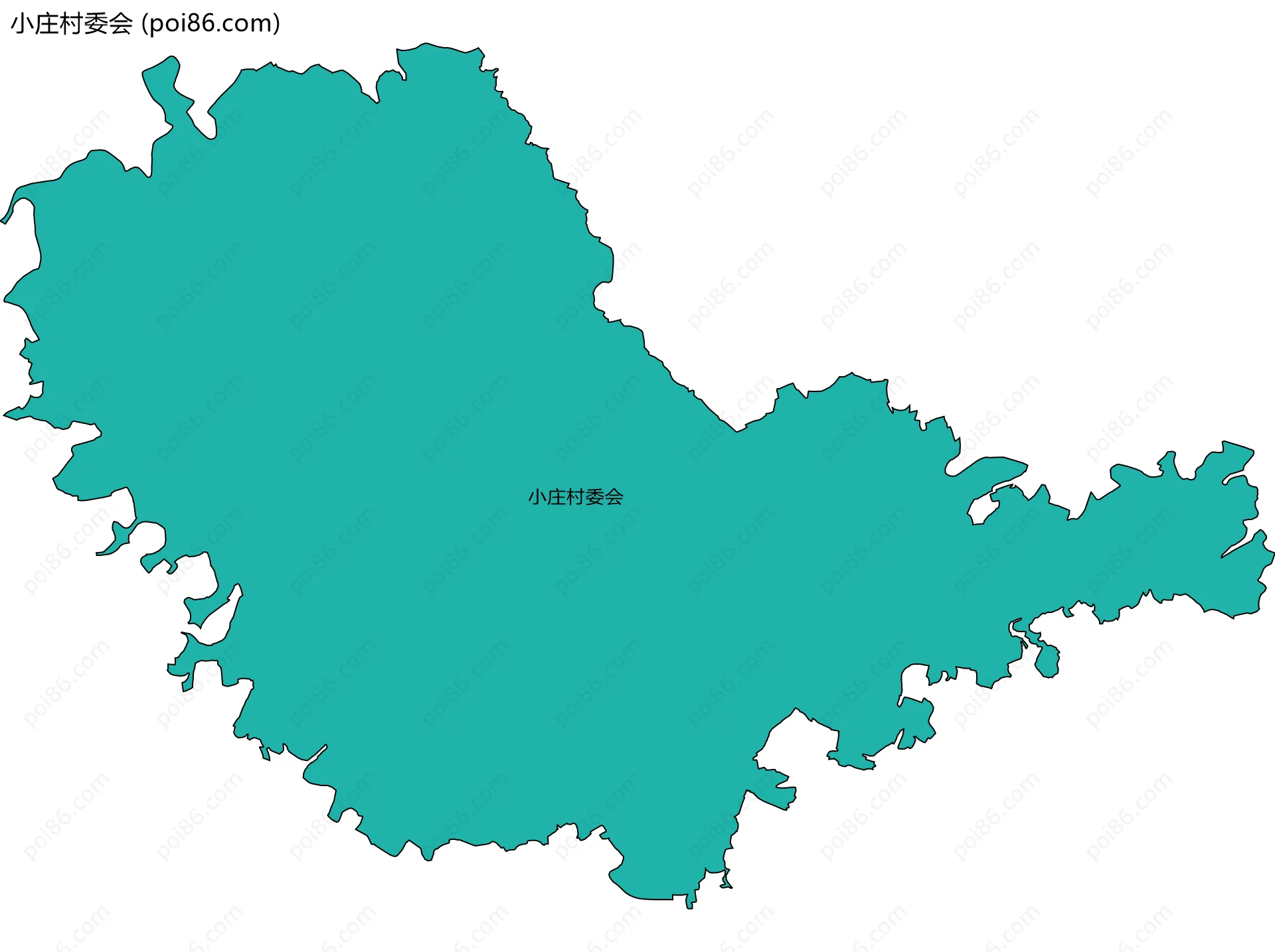 小庄村委会边界地图