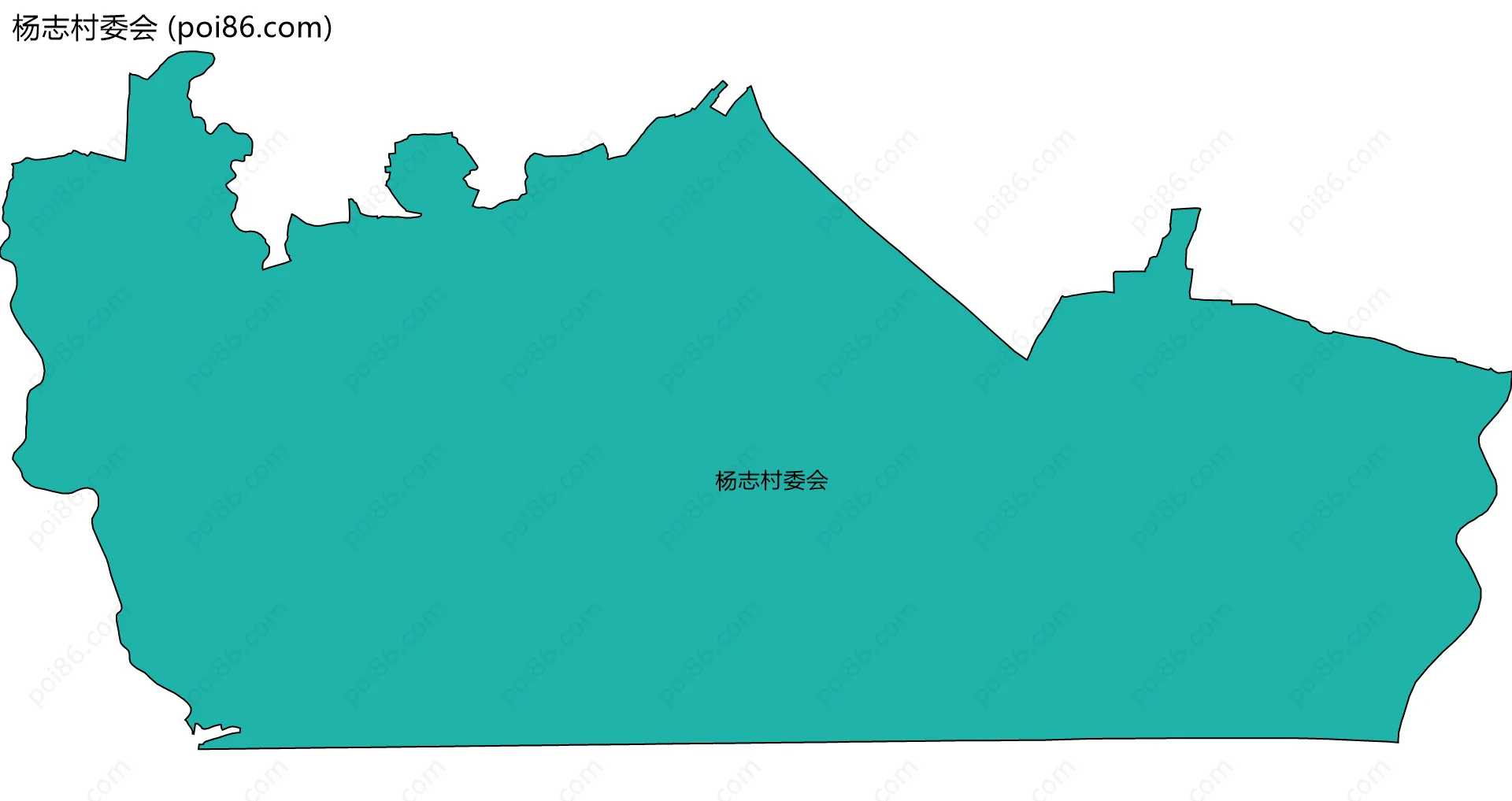 杨志村委会边界地图