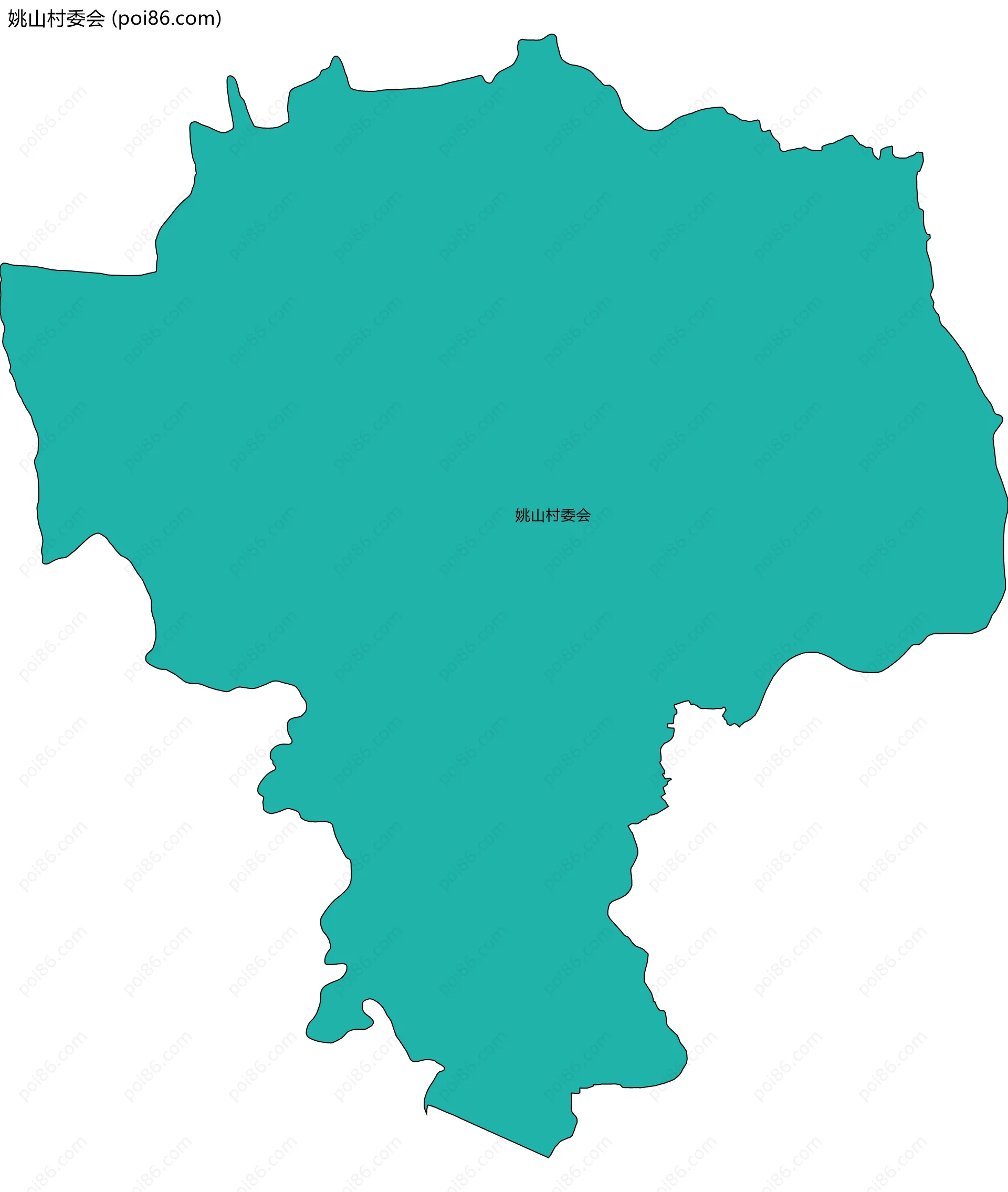 姚山村委会边界地图