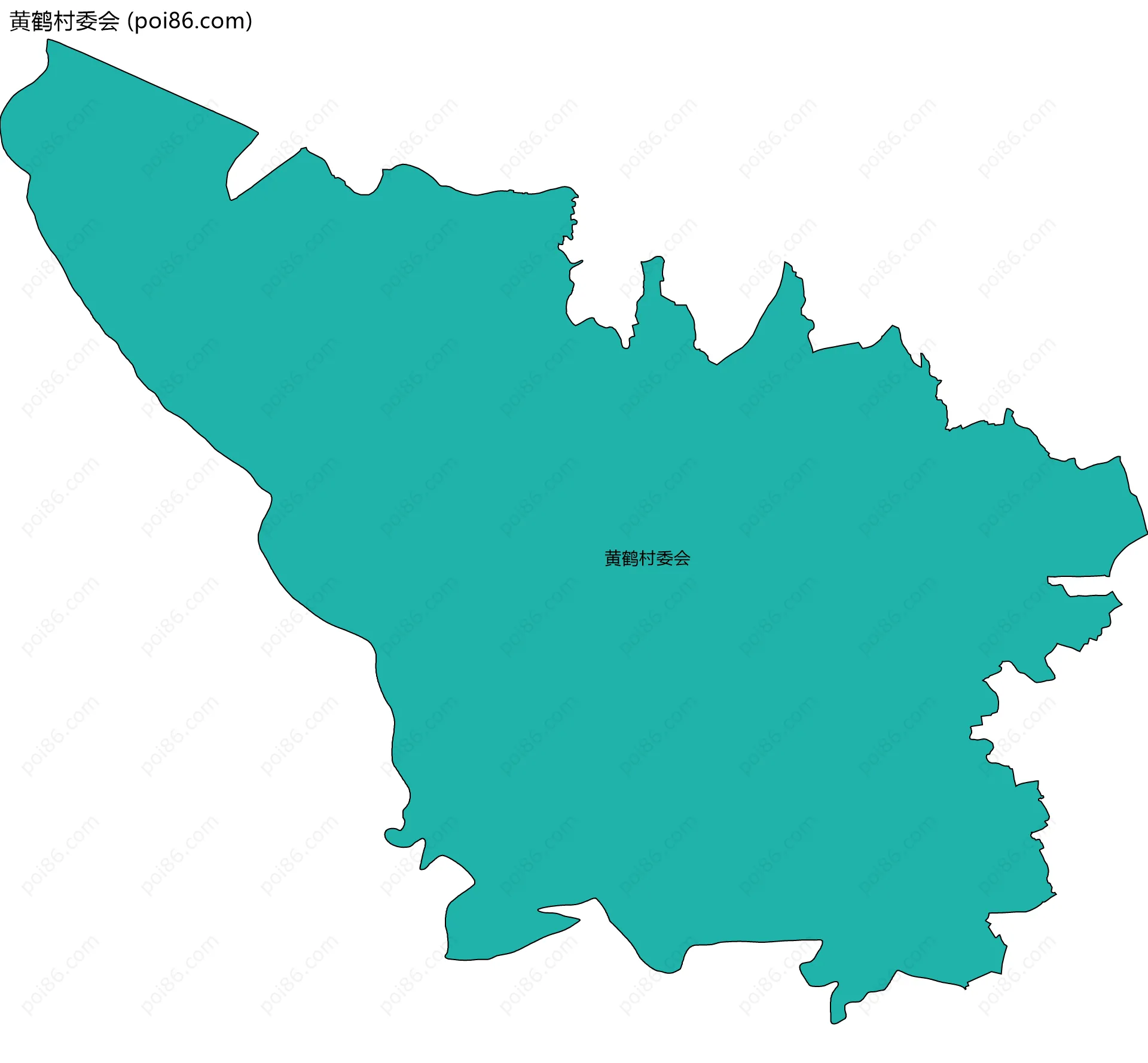 黄鹤村委会边界地图