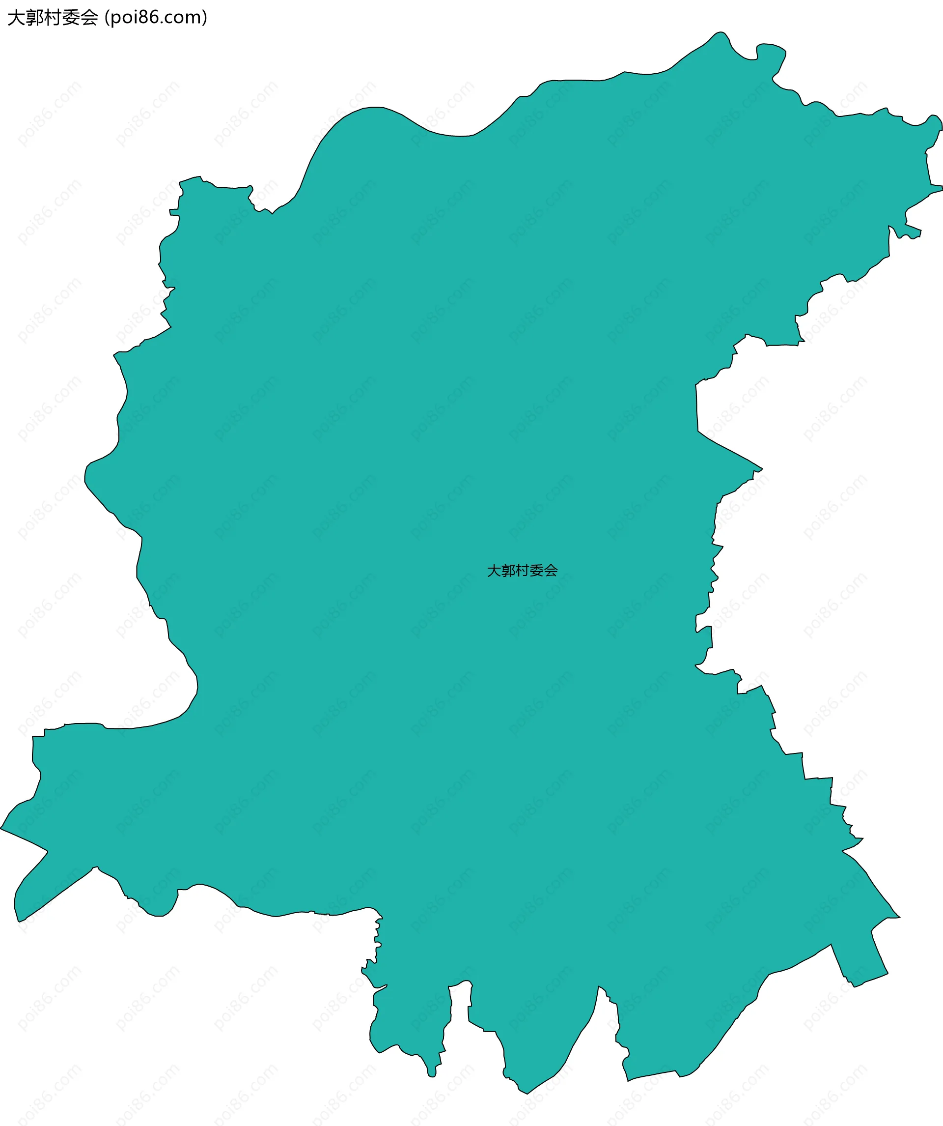 大郭村委会边界地图