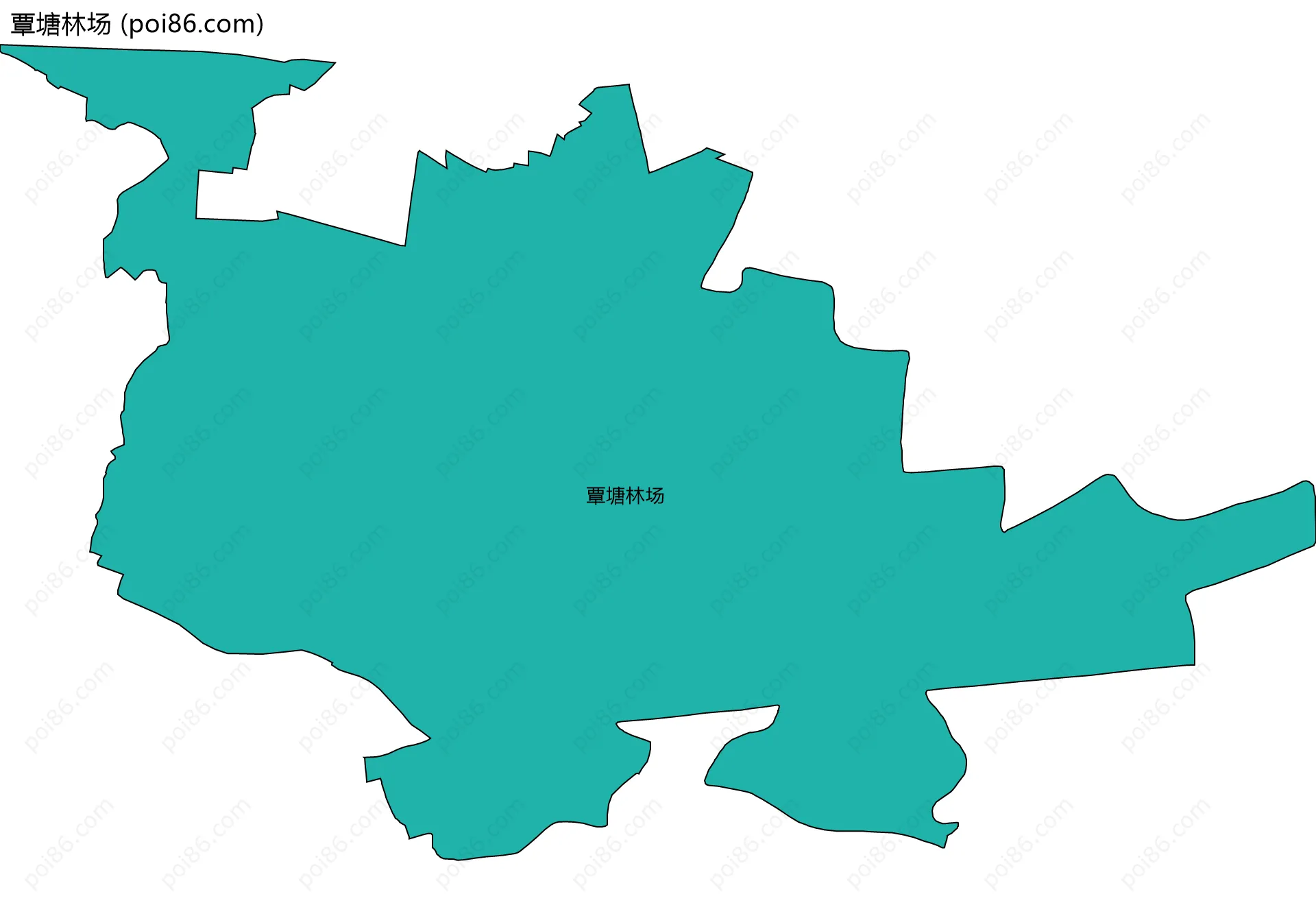 覃塘林场边界地图