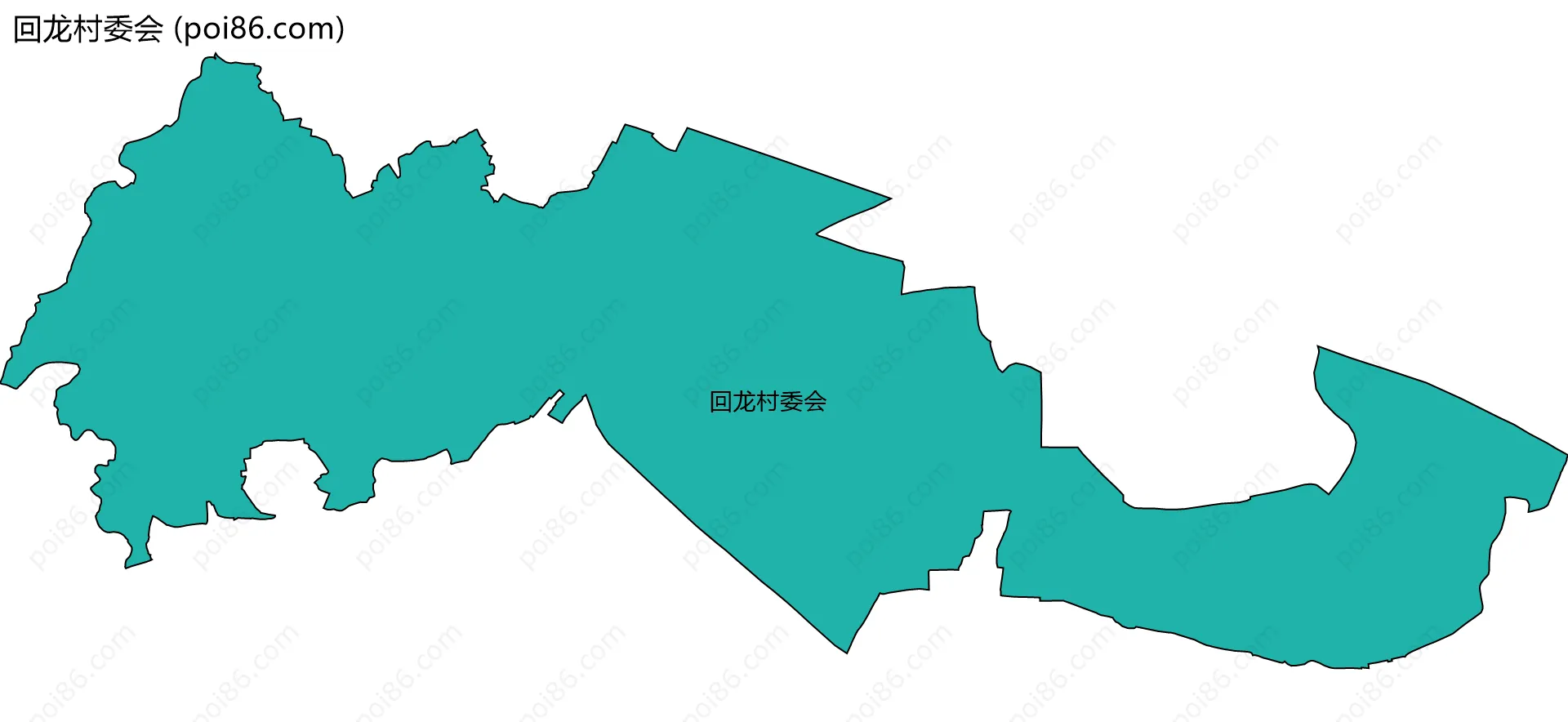 回龙村委会边界地图