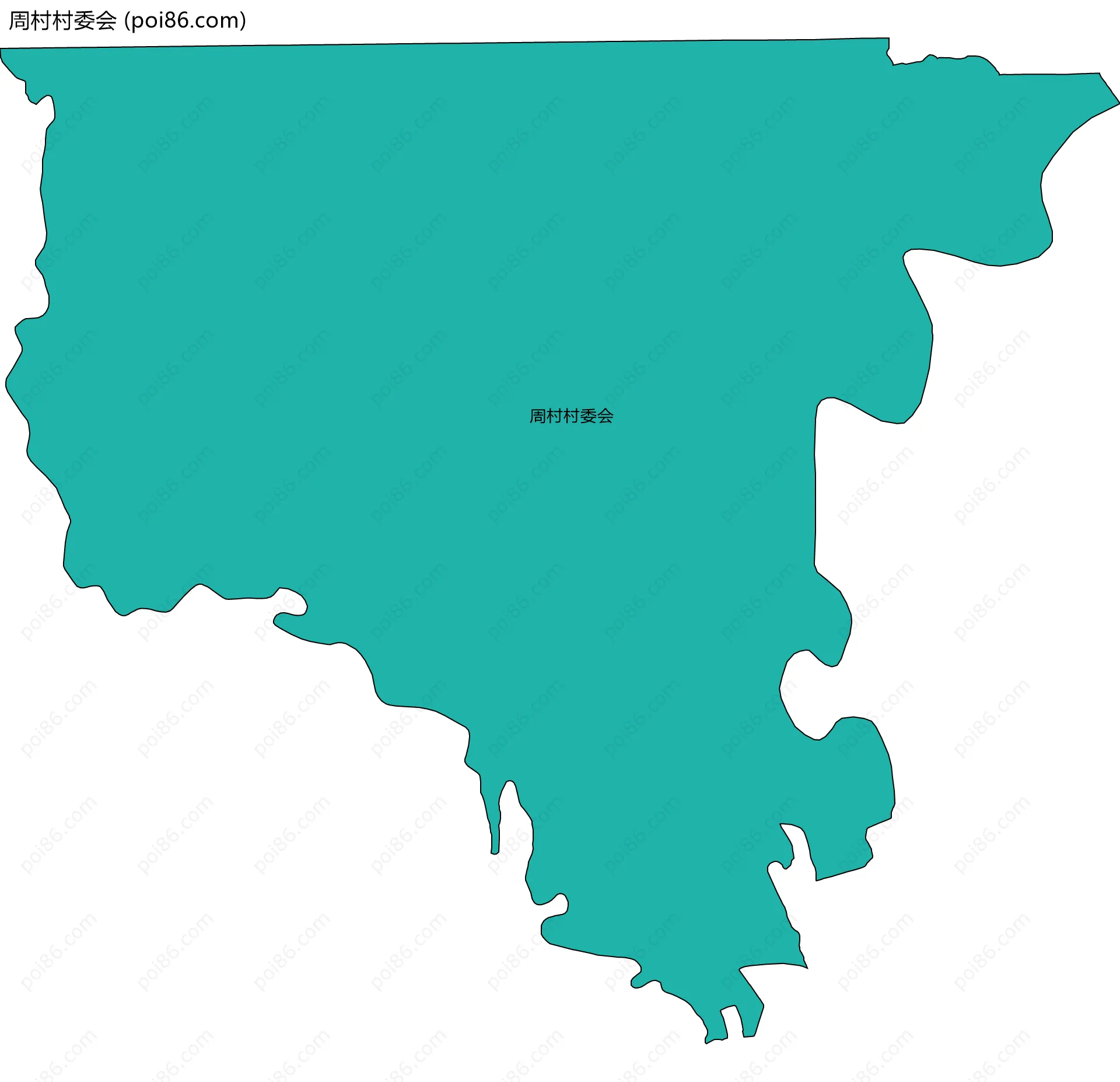周村村委会边界地图
