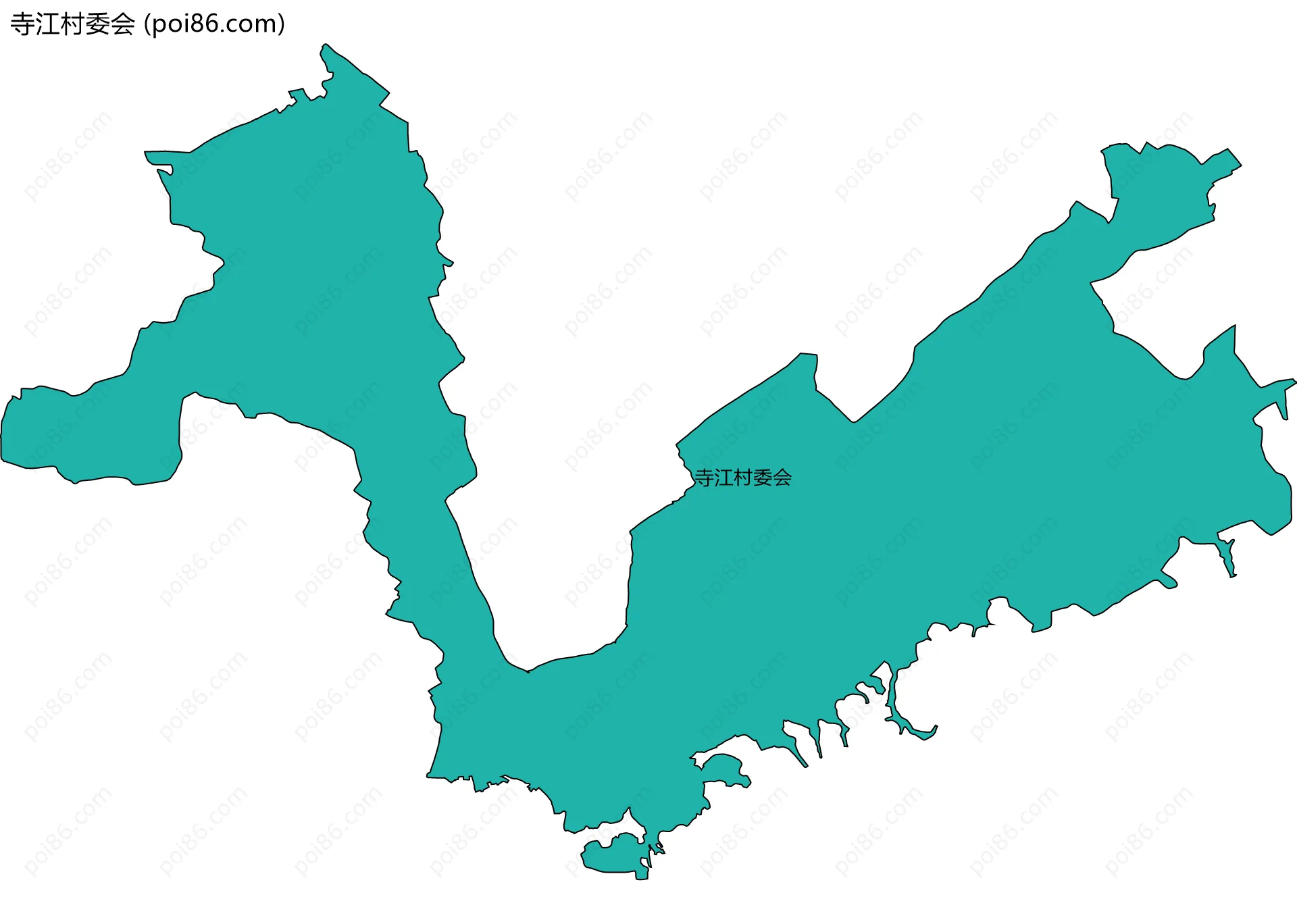 寺江村委会边界地图