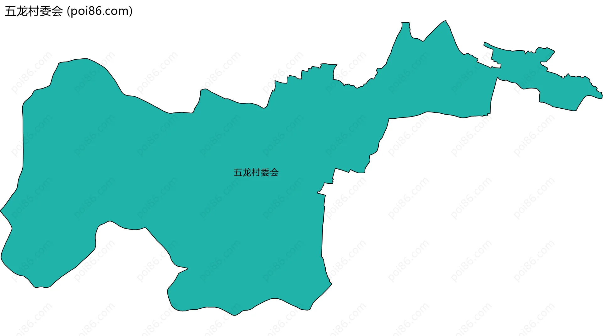 五龙村委会边界地图