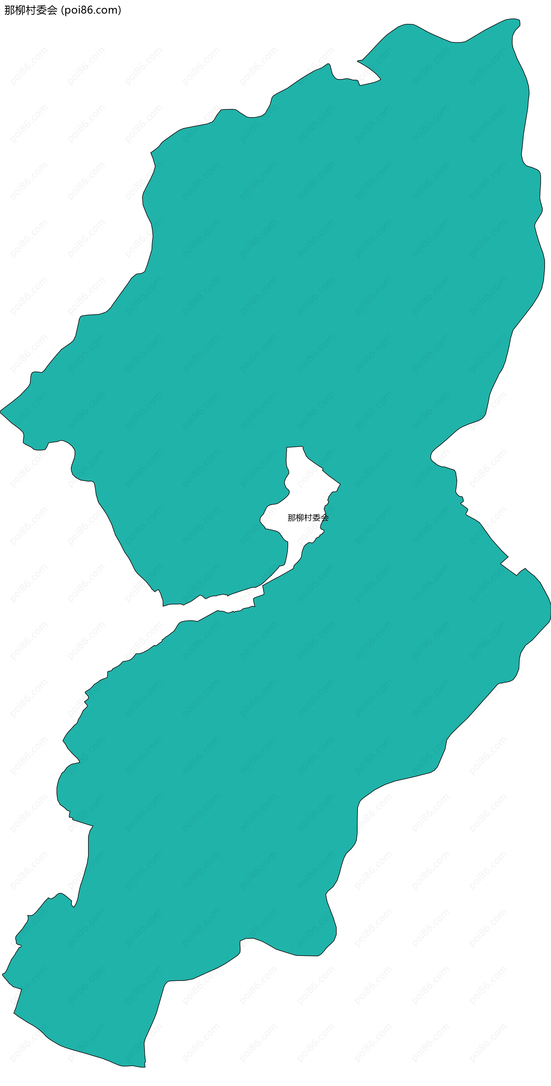那柳村委会边界地图