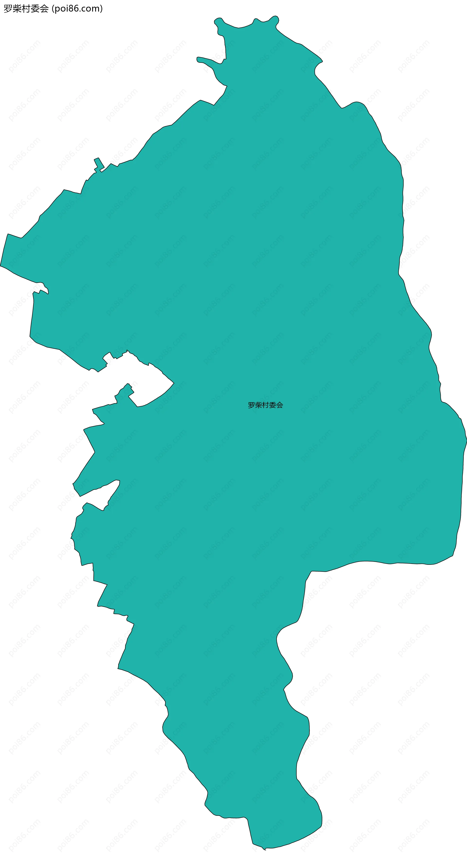 罗柴村委会边界地图