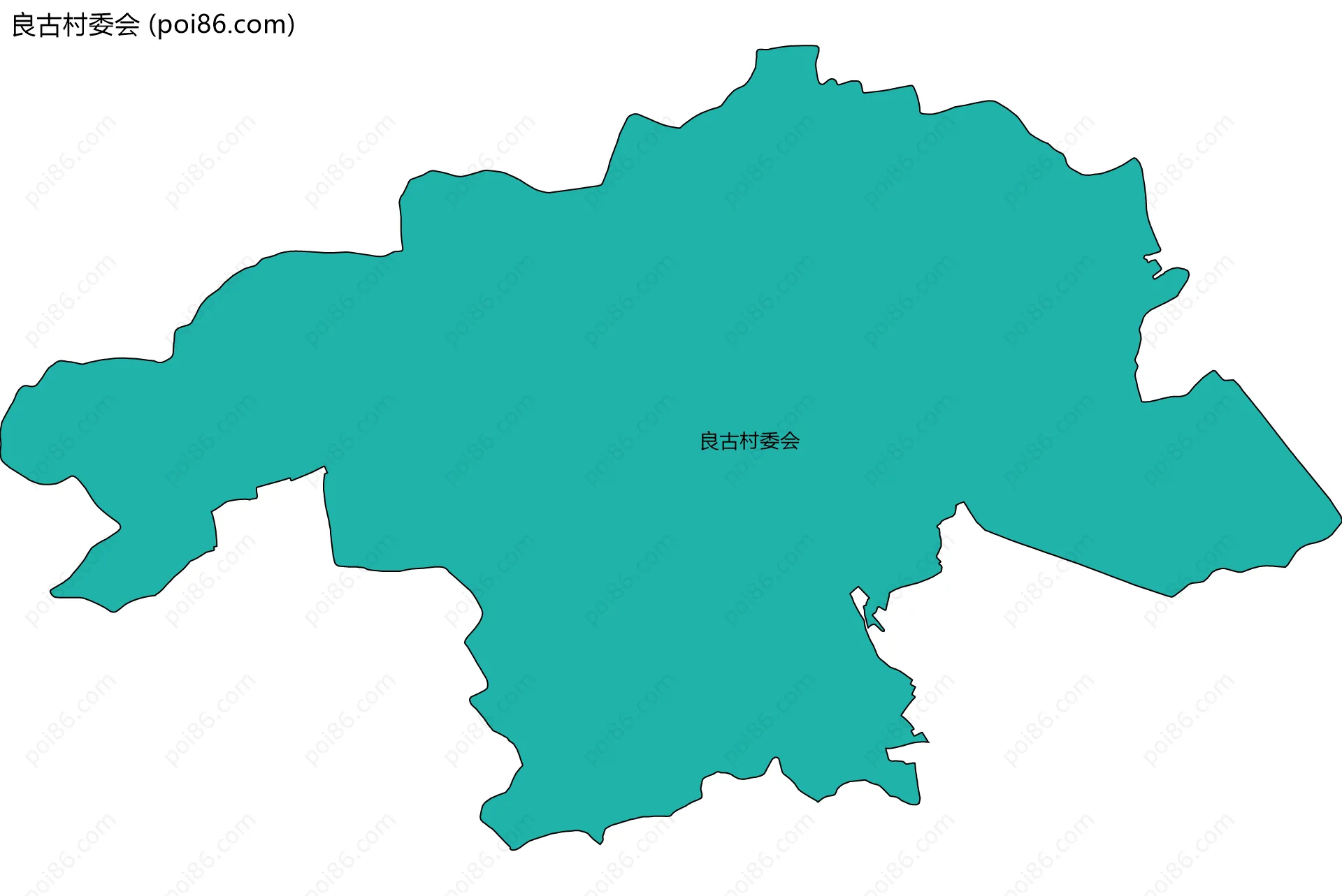 良古村委会边界地图