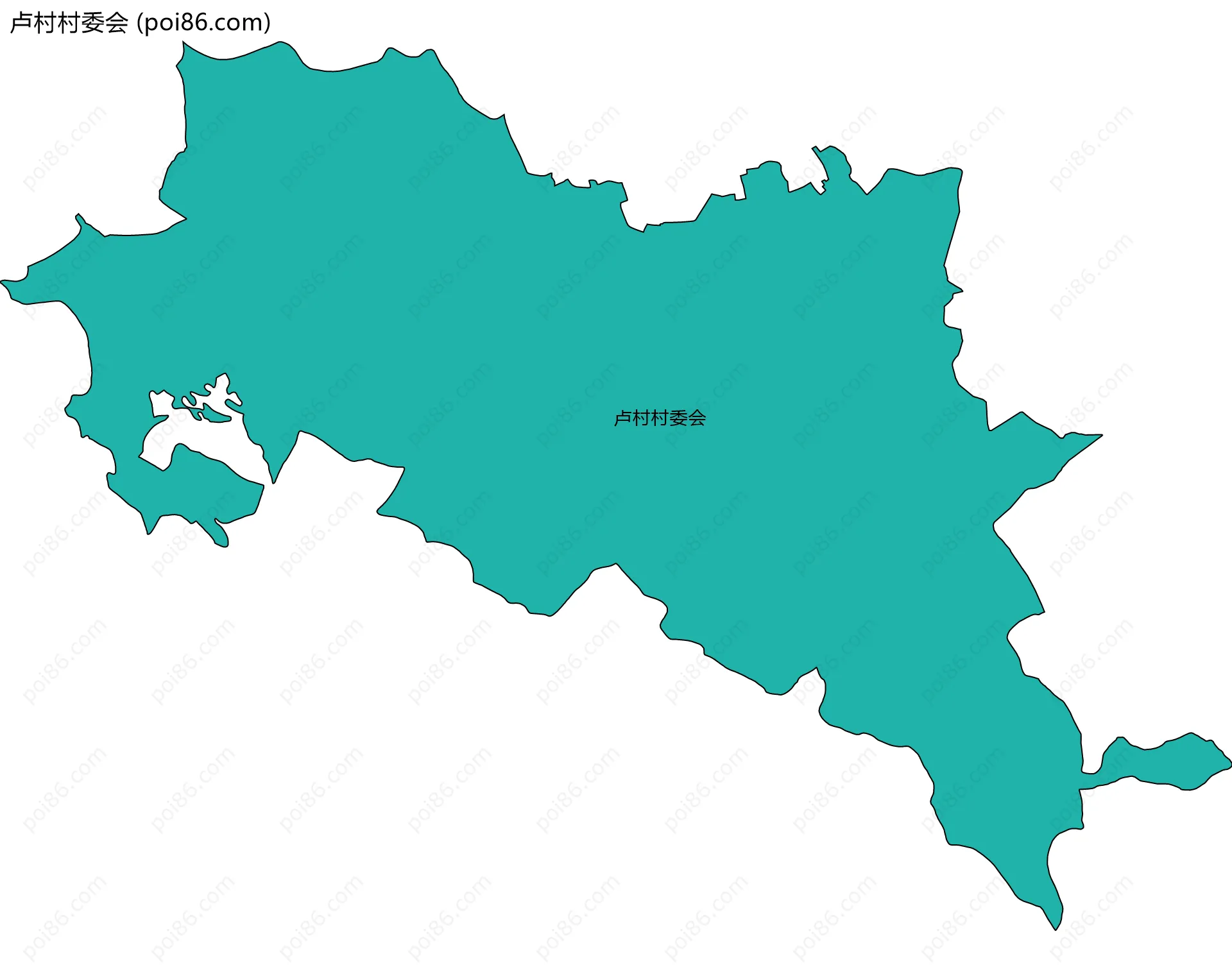 卢村村委会边界地图