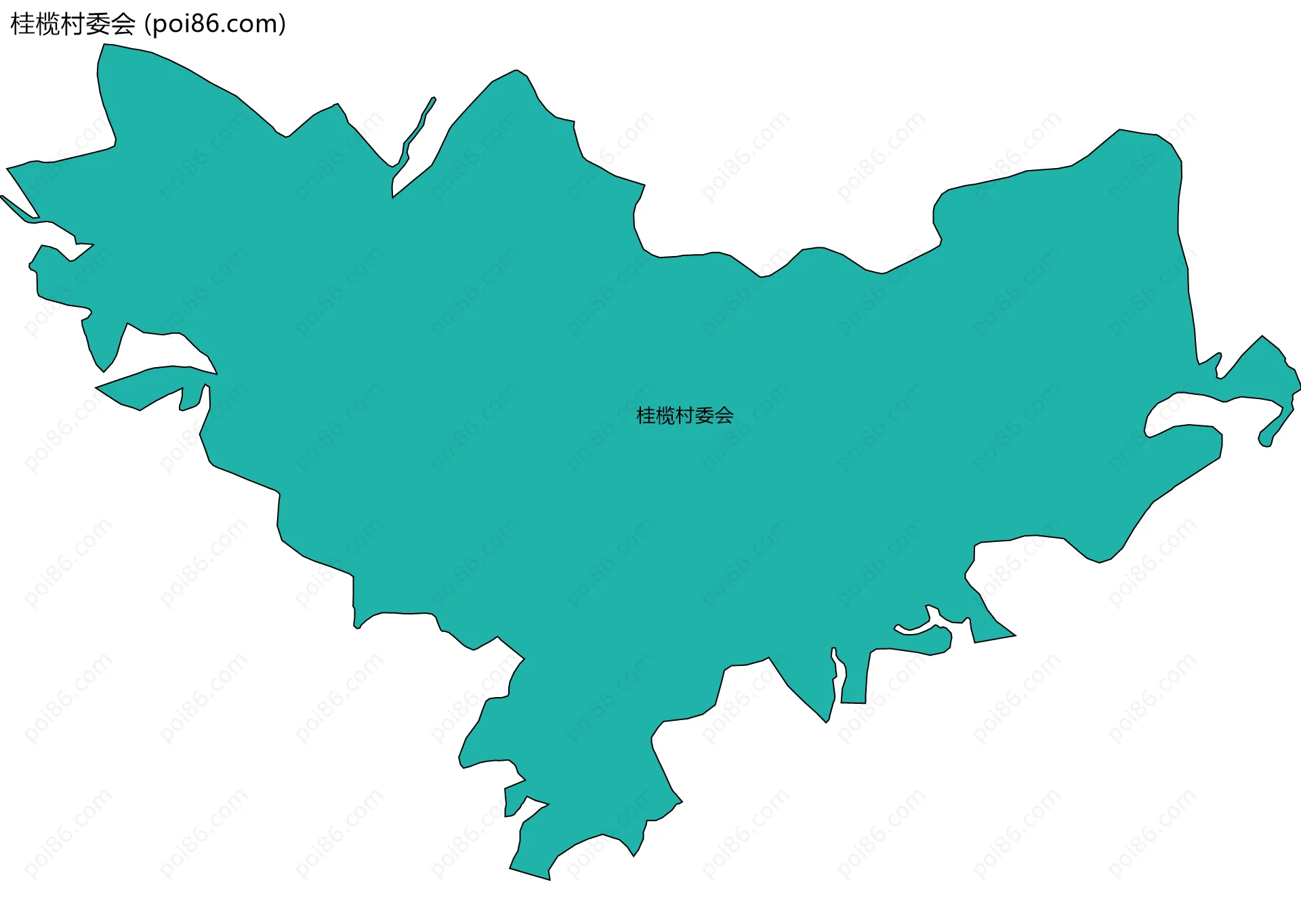 桂榄村委会边界地图