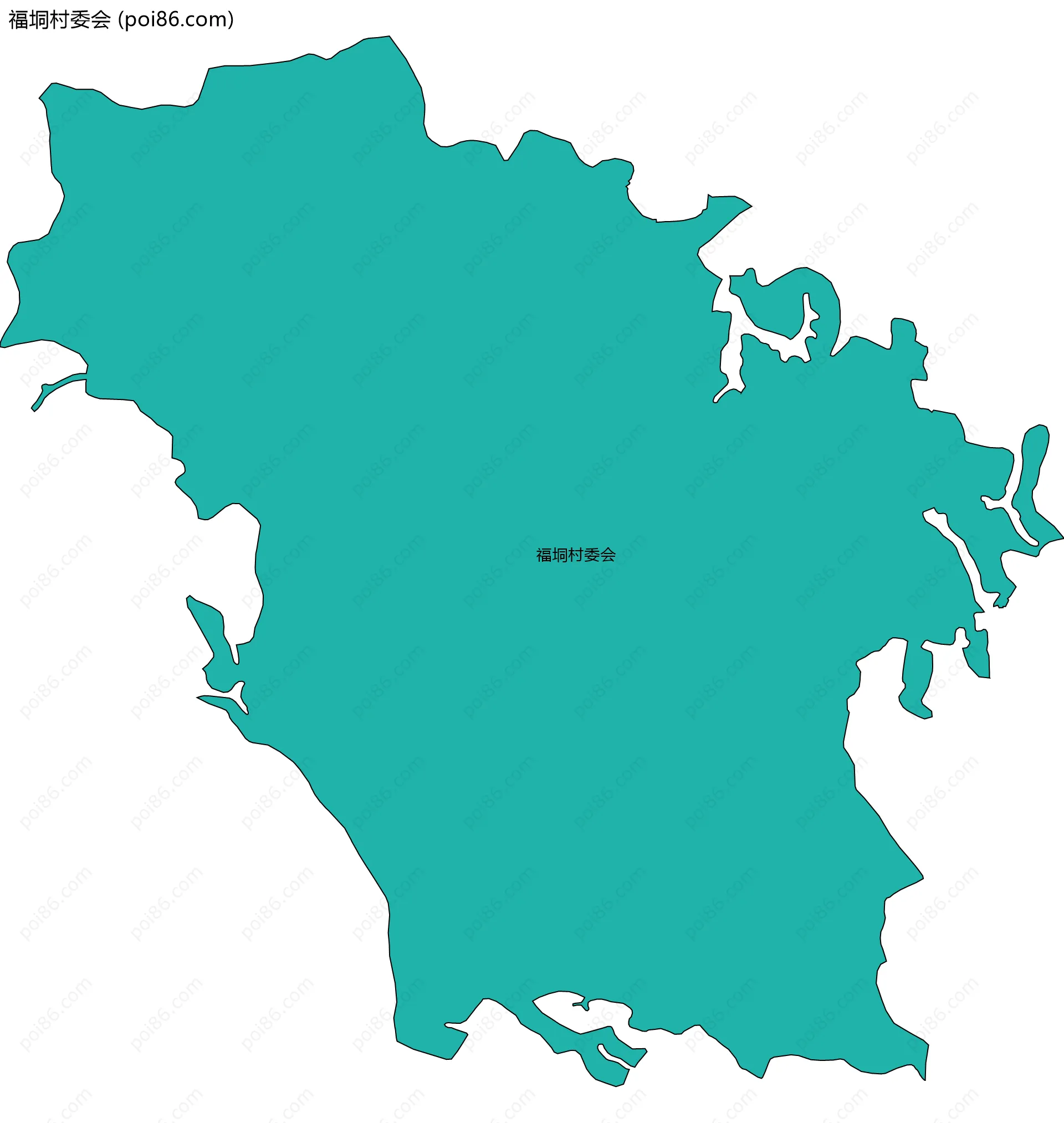 福垌村委会边界地图