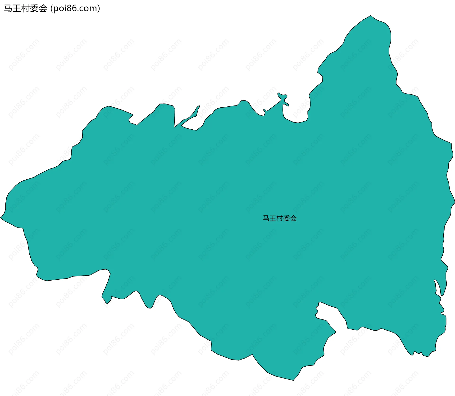 马王村委会边界地图